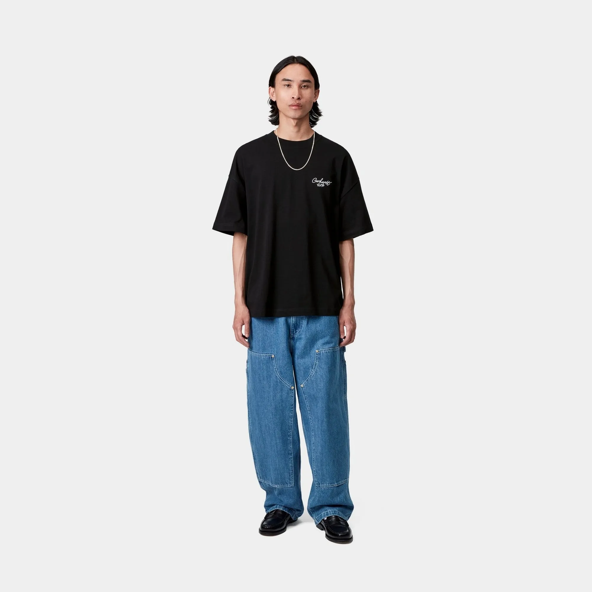 Signature Script T-Shirt | Black / White Carhartt WIP