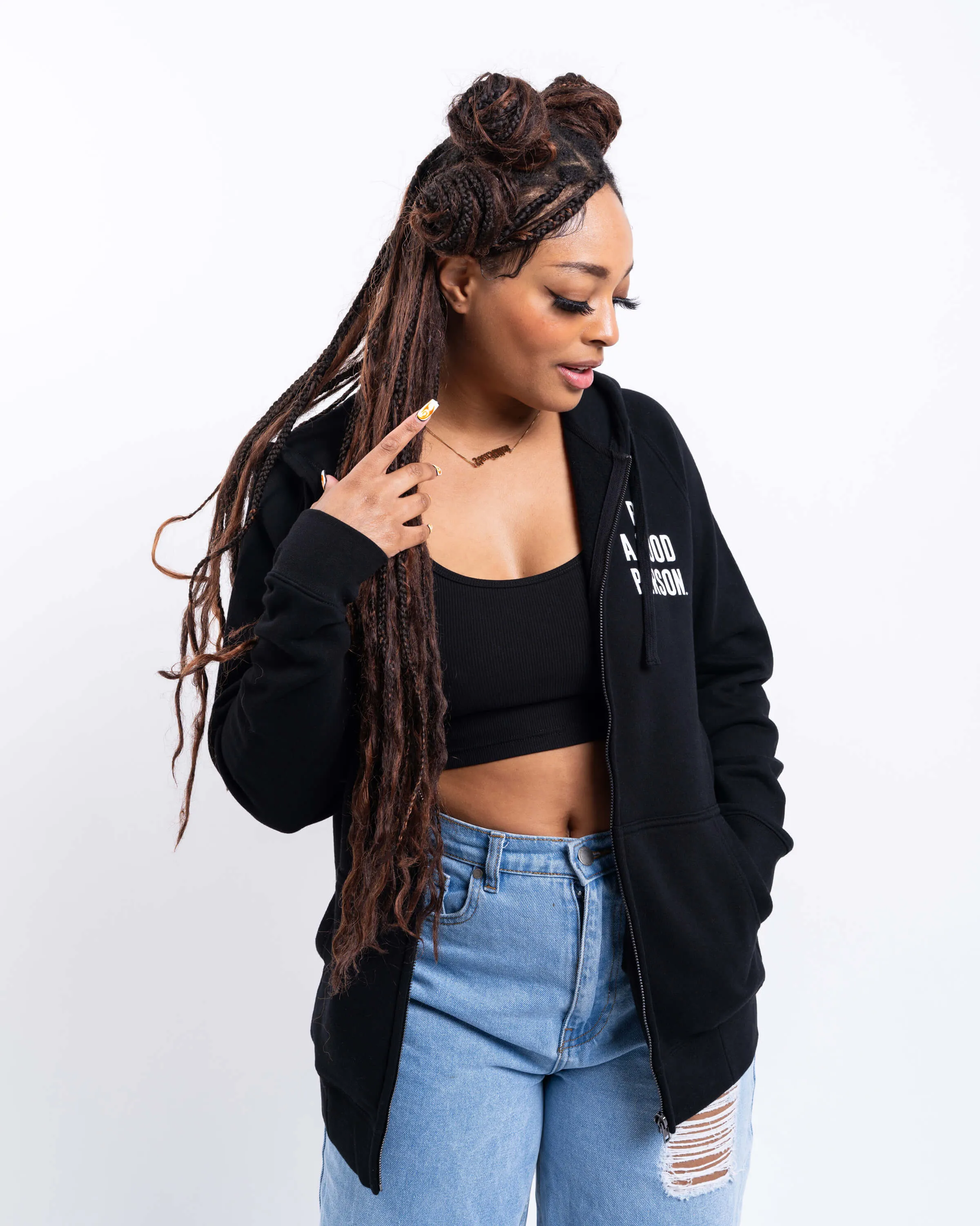 Signature Zip-Up - Black