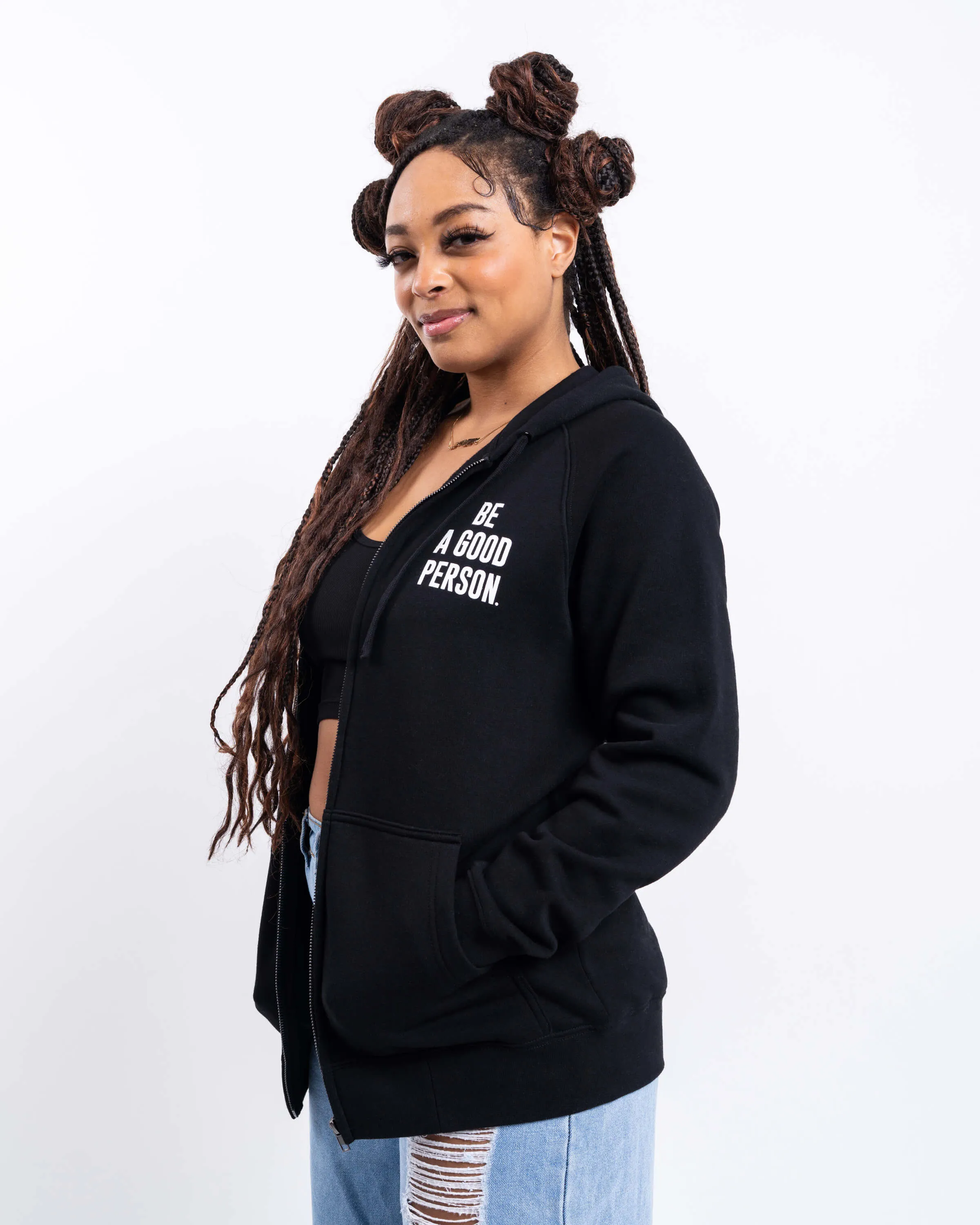 Signature Zip-Up - Black