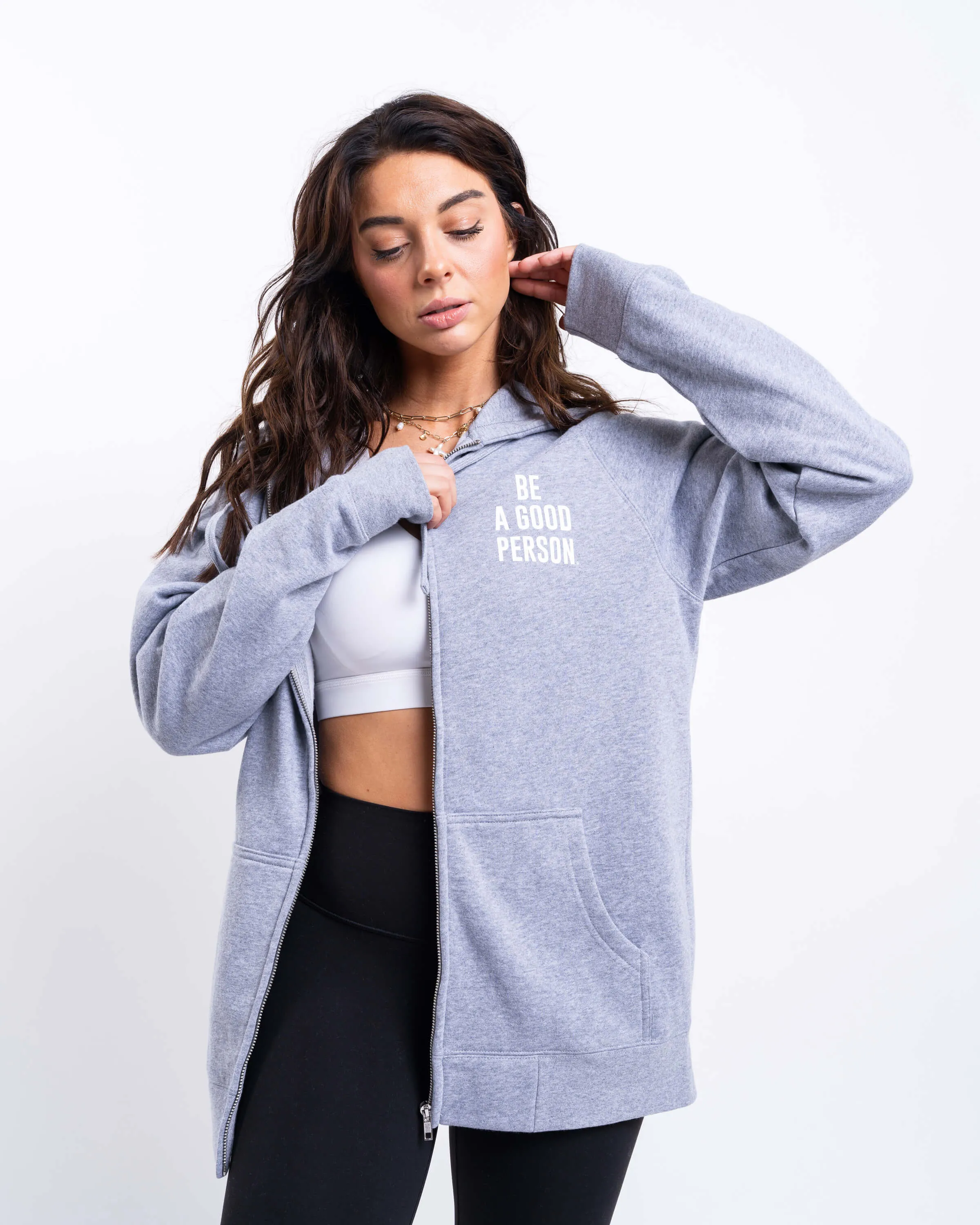Signature Zip-Up - Grey