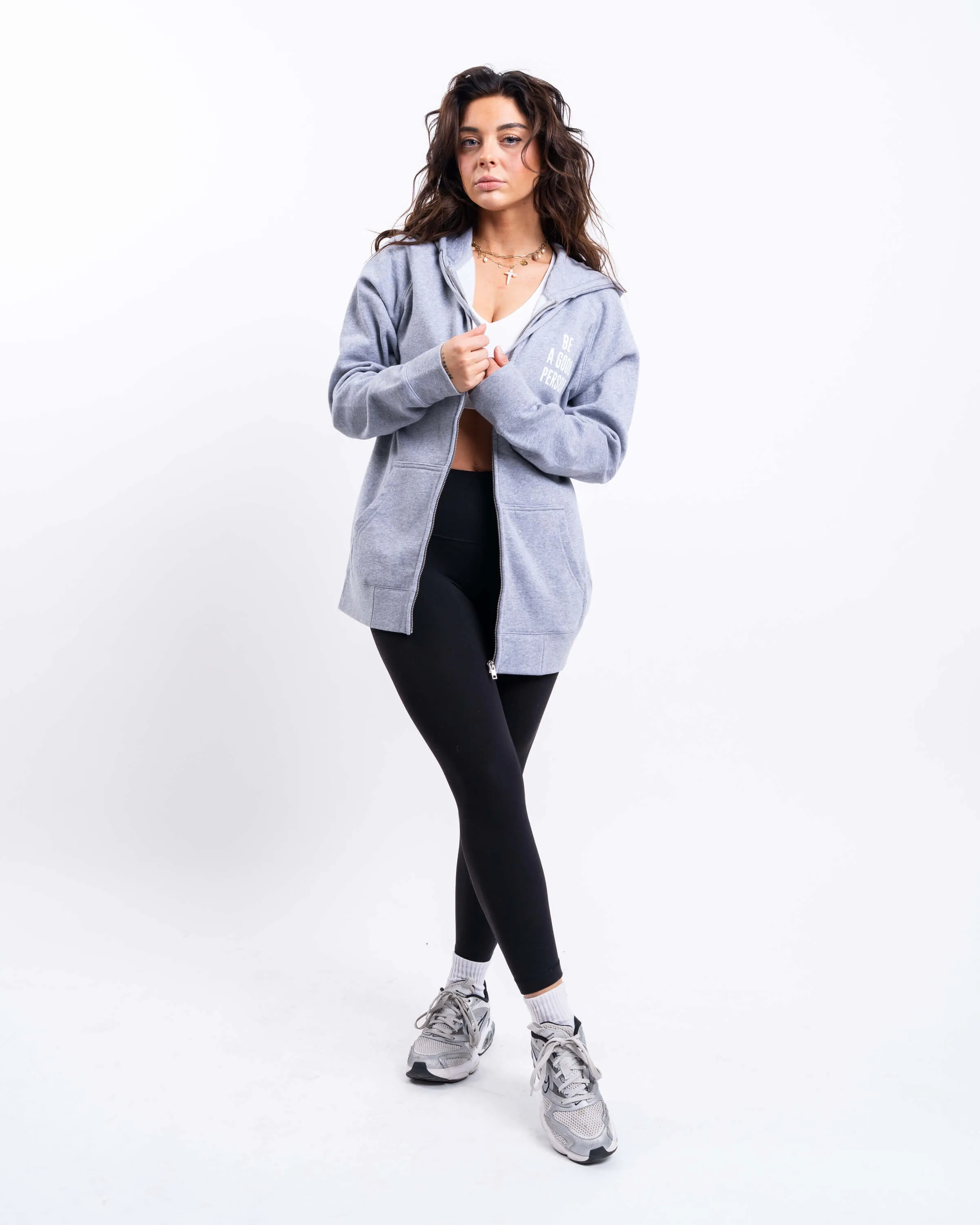 Signature Zip-Up - Grey