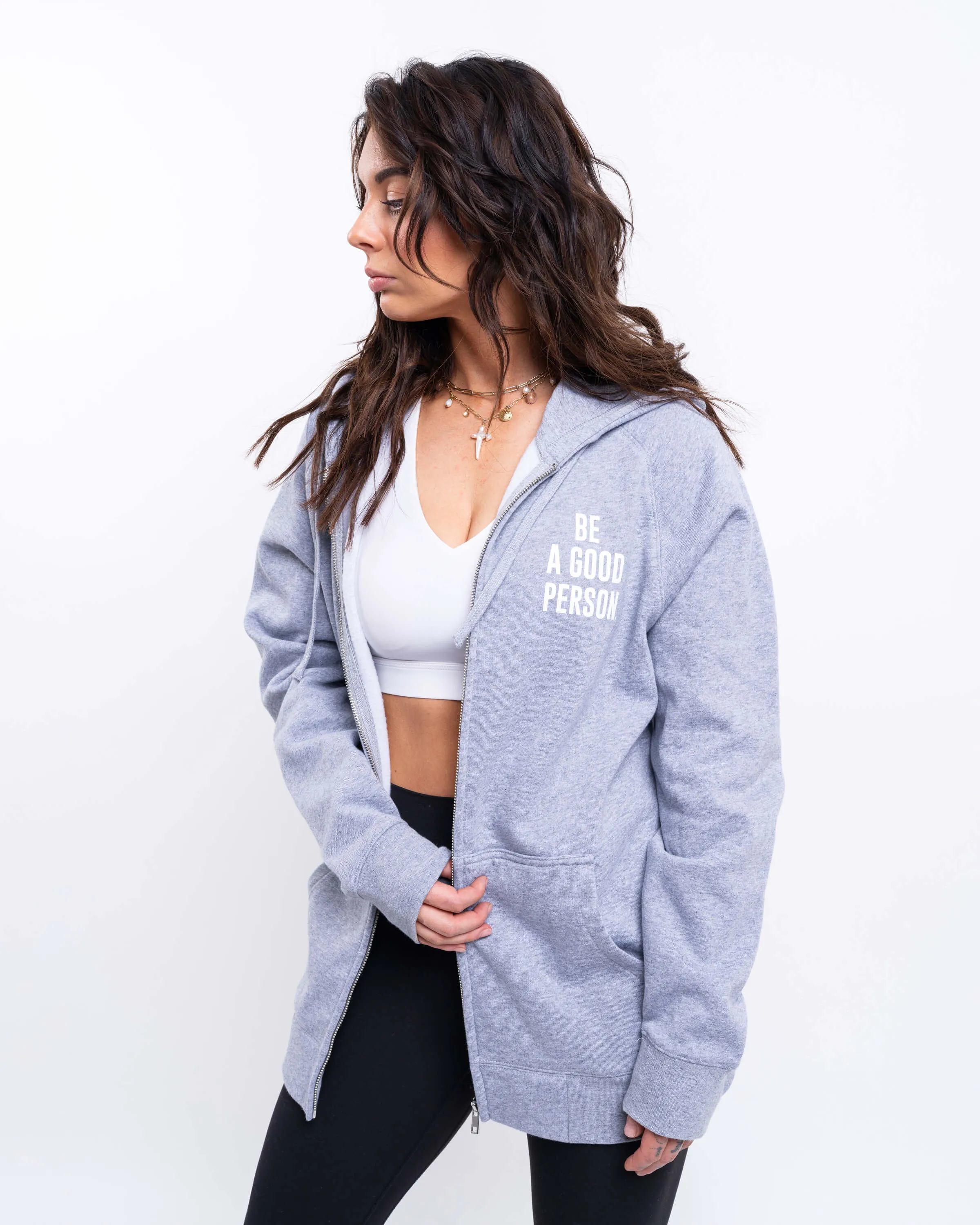 Signature Zip-Up - Grey