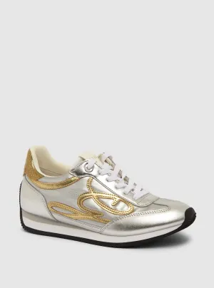 Silver Skroll Low-Top Sneakers Guess