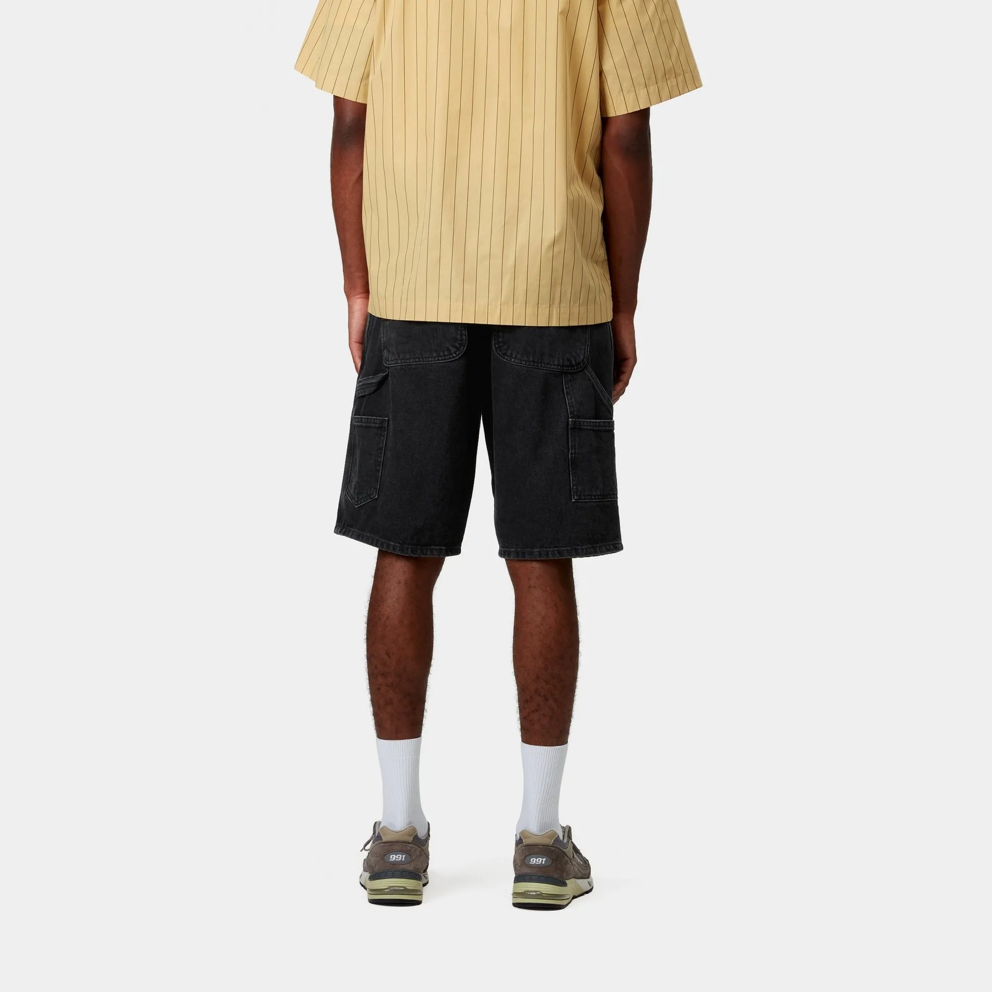 Single Knee Short - Denim | Black (stone washed) Carhartt WIP