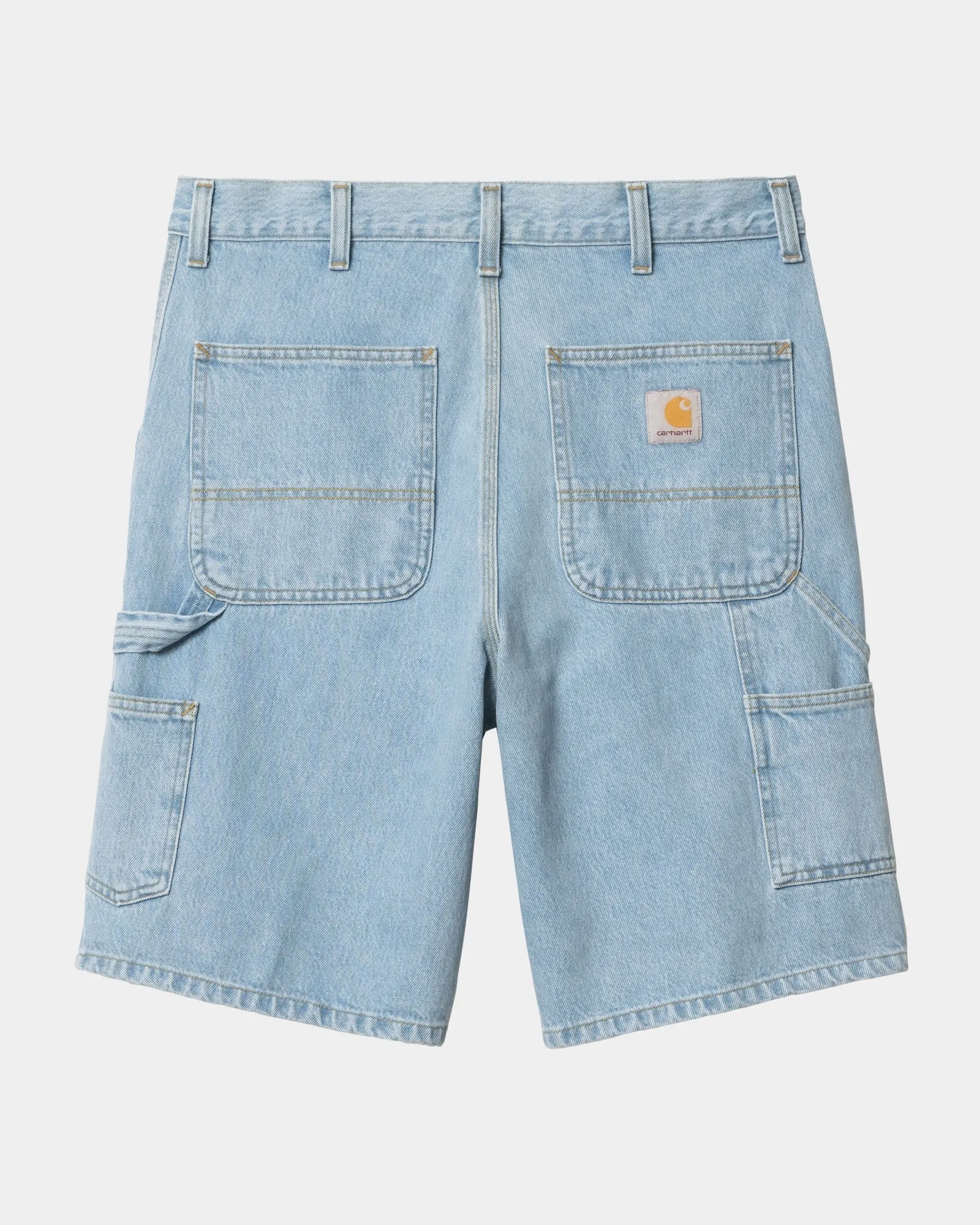 Single Knee Short - Denim | Blue (heavy stone bleached) Carhartt WIP