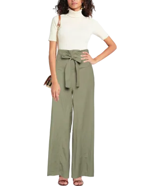 Size 38 (M) | Erika Cavallini Military Green Casual Trousers
