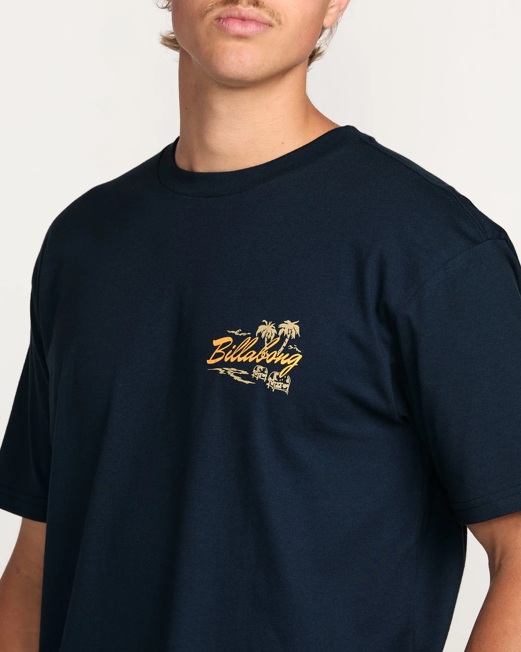Skull Island Premium Tee - Navy Billabong