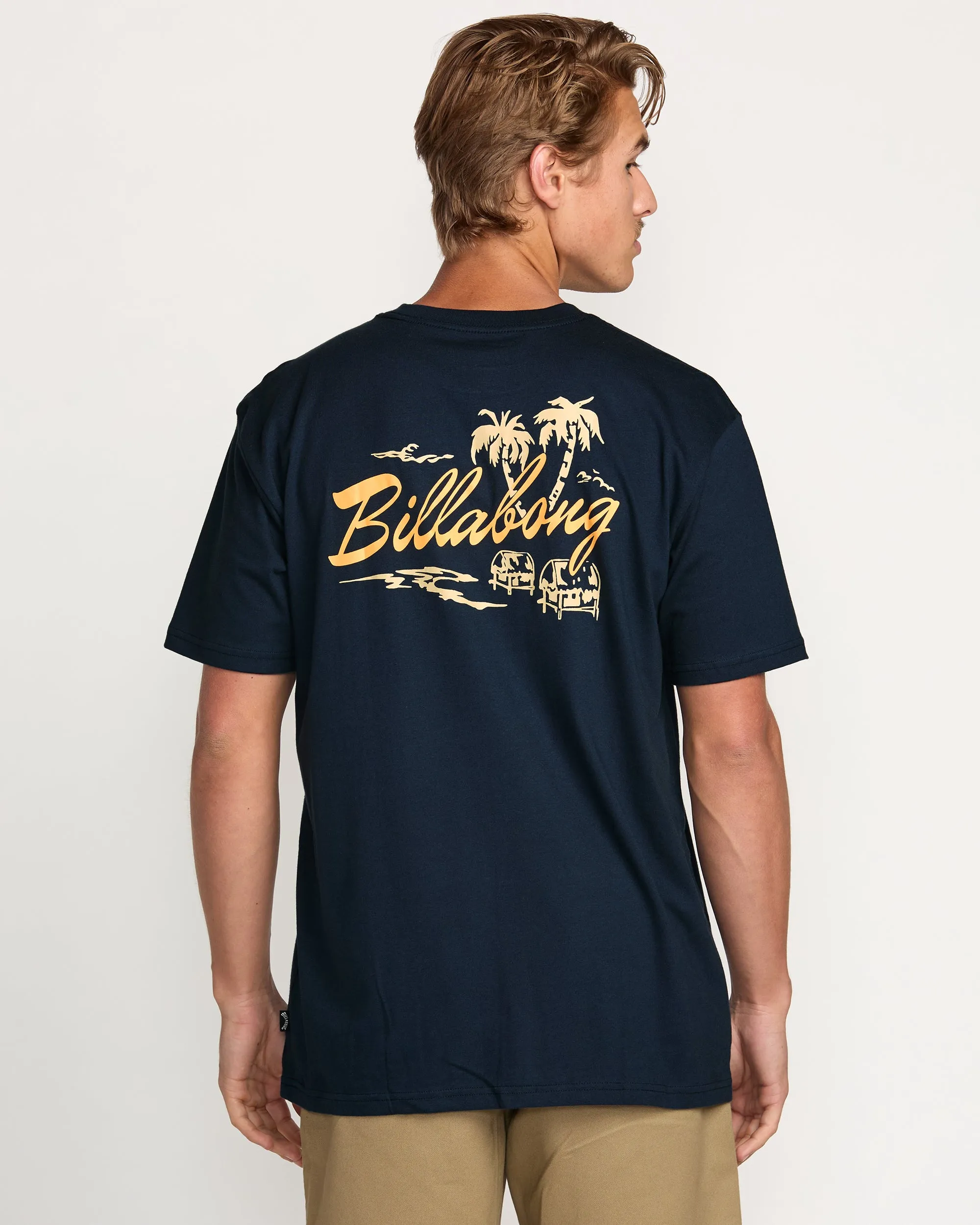 Skull Island Premium Tee - Navy Billabong