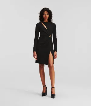 SLIT-DETAIL DRESS HANDPICKED BY HUN KIM