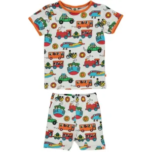 Smfolk Cream Travel T-shirt & Shorts Set