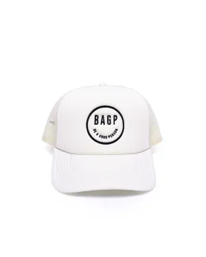 Smiley Trucker Hat - Cream