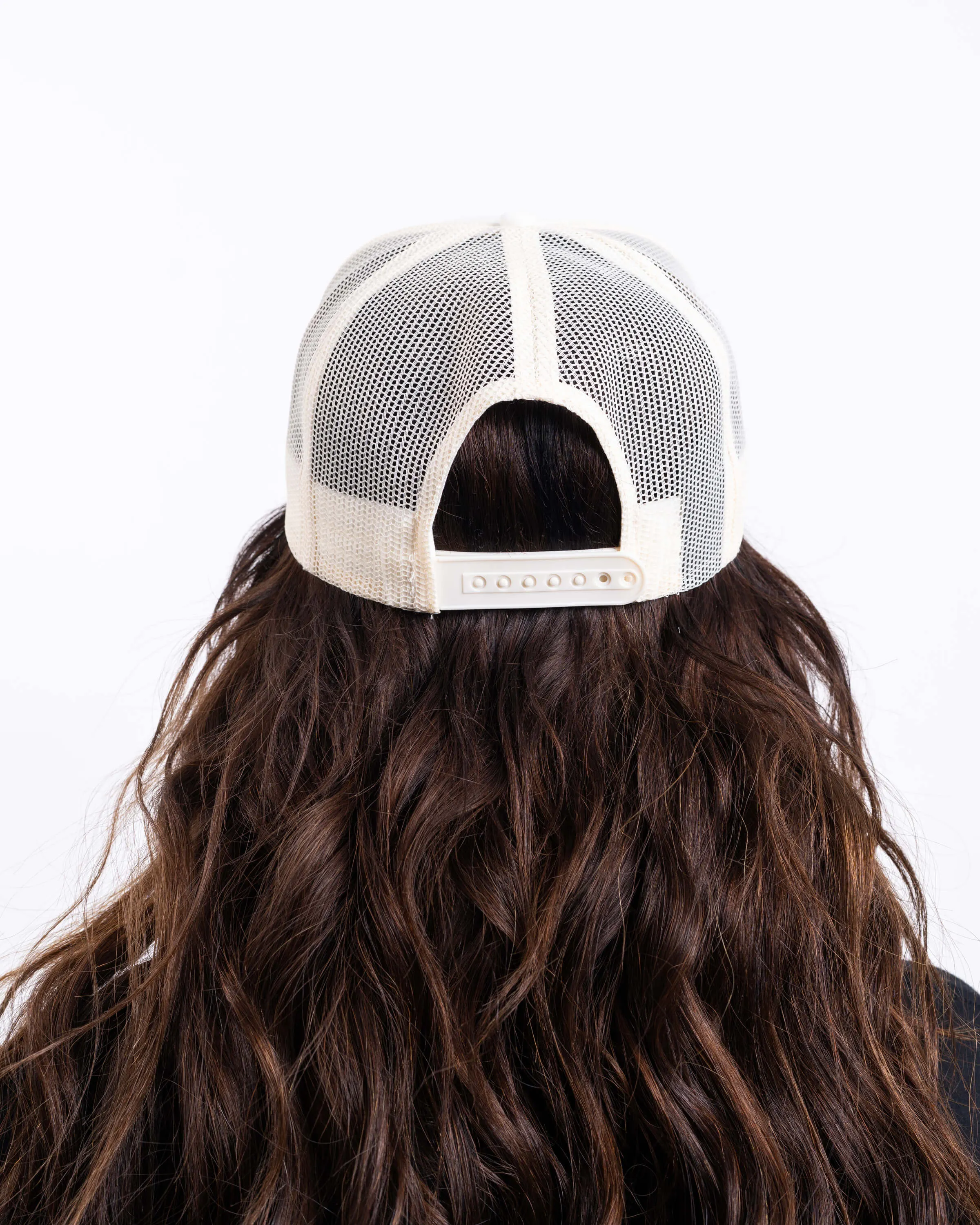 Smiley Trucker Hat - Cream