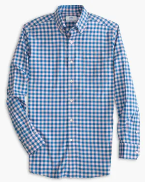 Southern Tide Men's Skipjack Lautner Gingham Intercoastal Sport Shirt - Rose Blush
