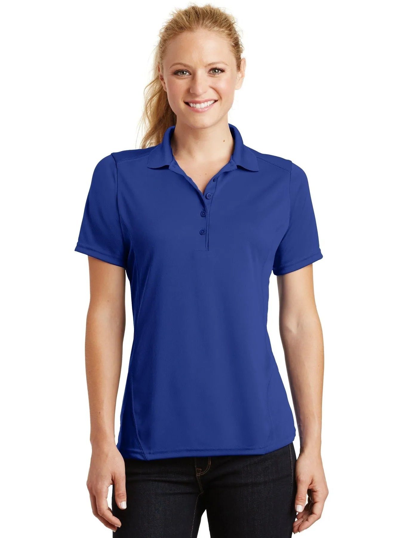 Sport-Tek Ladies Dry Zone Raglan Accent Polo