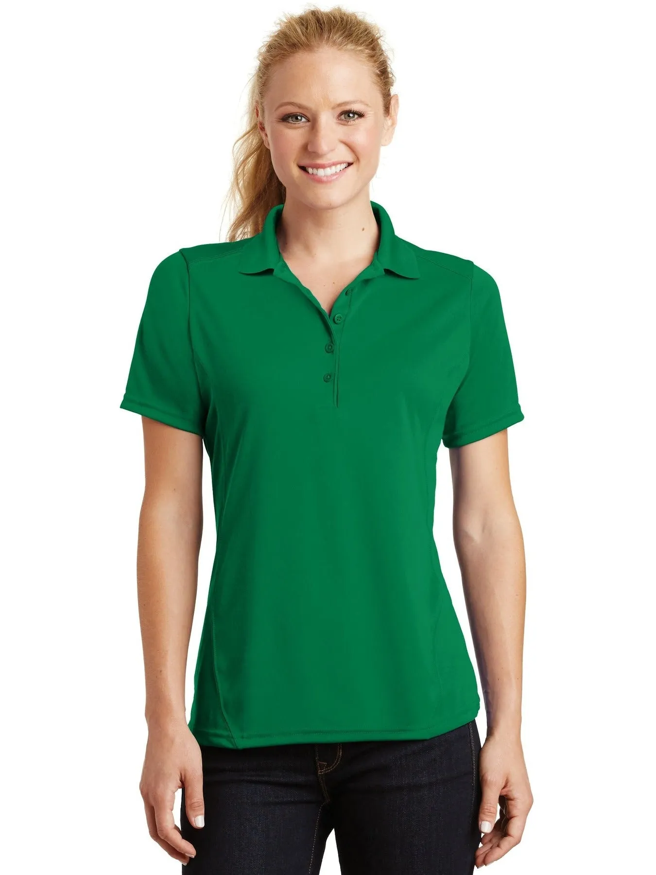 Sport-Tek Ladies Dry Zone Raglan Accent Polo