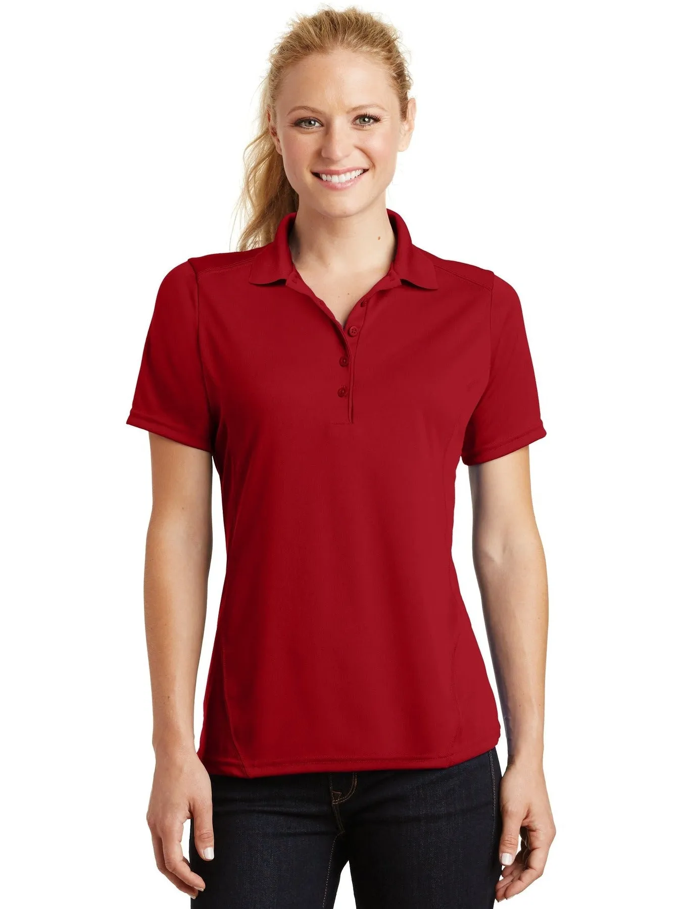Sport-Tek Ladies Dry Zone Raglan Accent Polo
