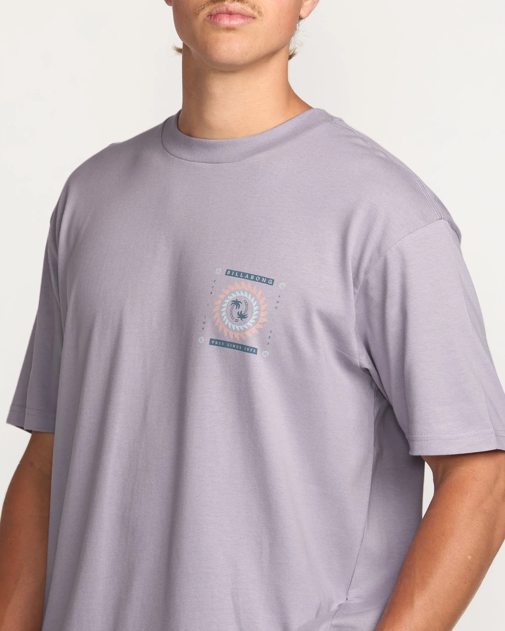 Spun Out Premium Tee - Light Purple Billabong