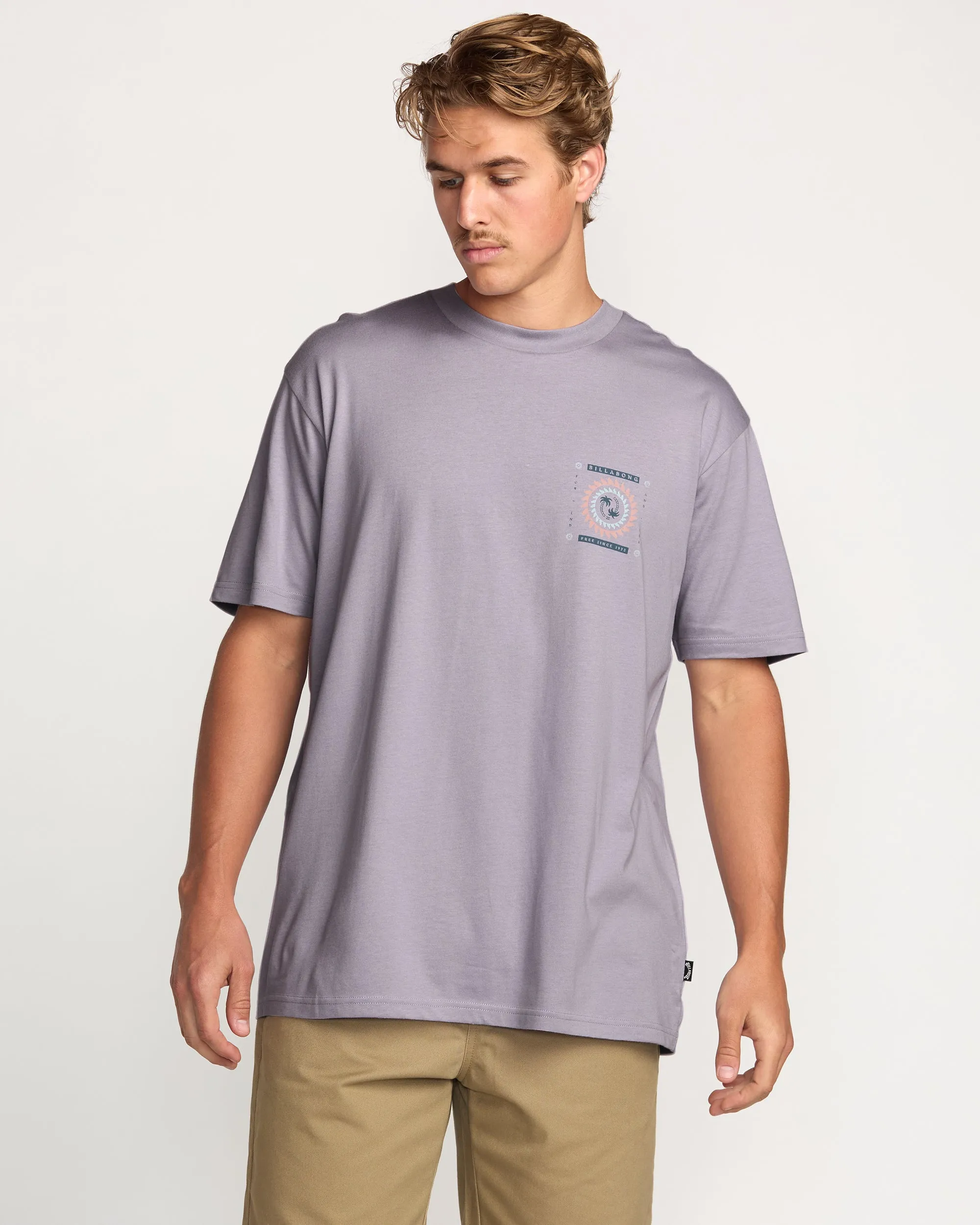 Spun Out Premium Tee - Light Purple Billabong