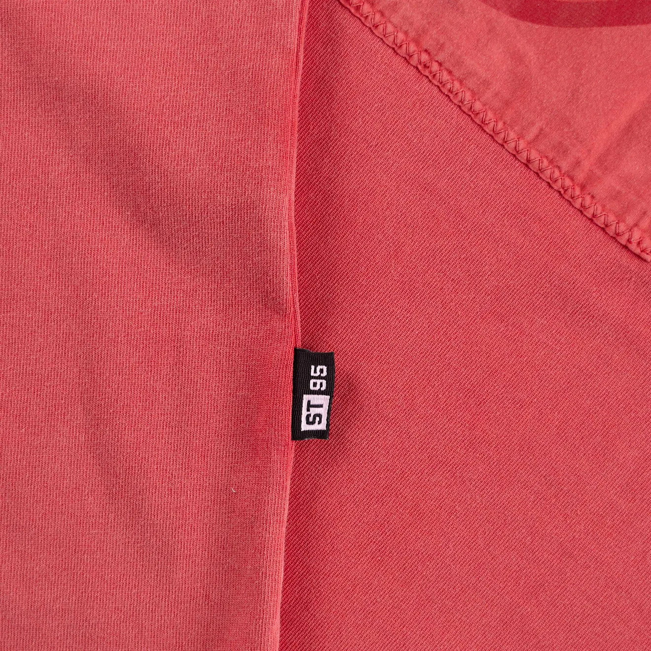 ST95 Urano Patch Oversized SS T-shirt Washed Red