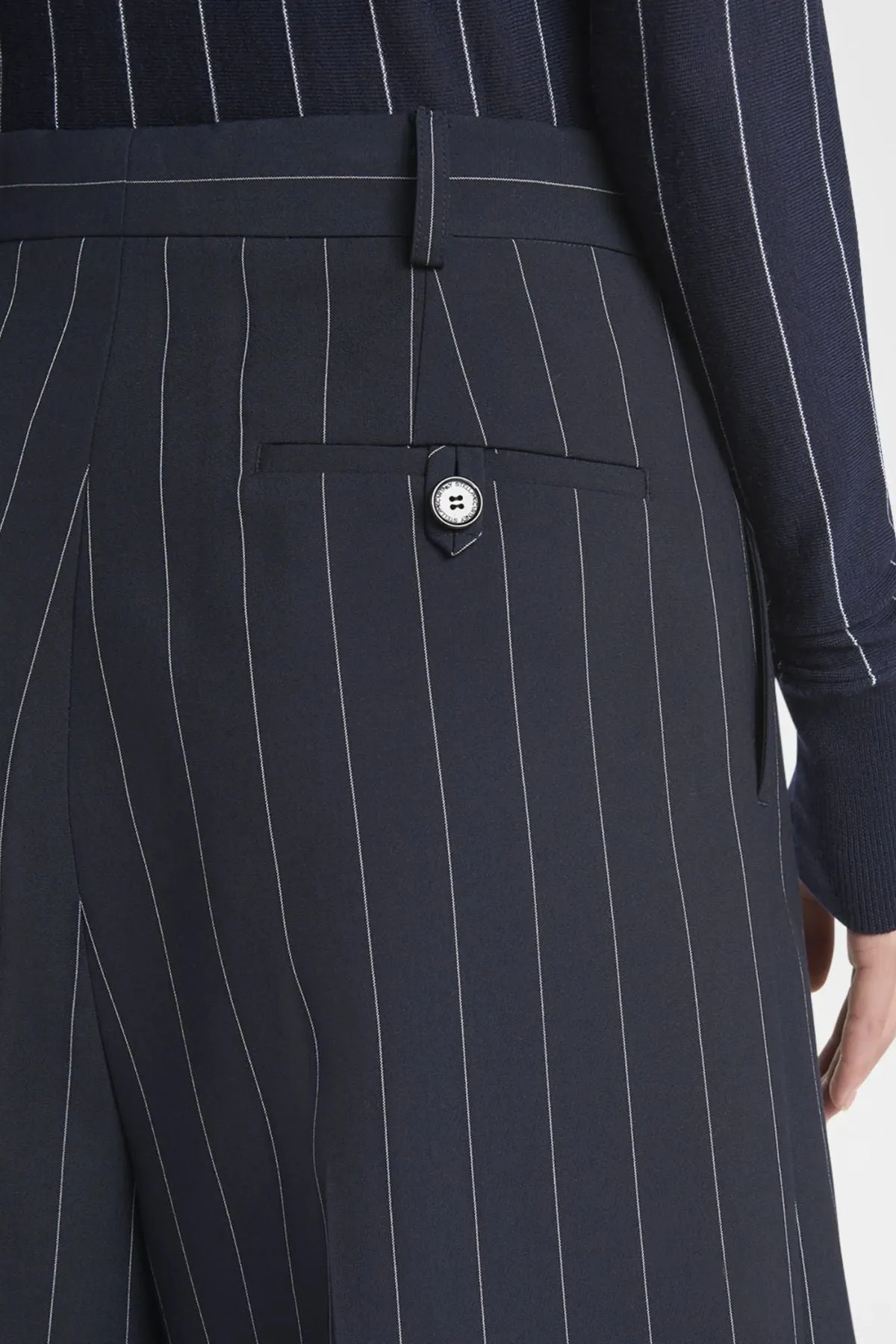 Stella McCartney Wide Pinstripe Culotte - Ink MCCARTNEY
