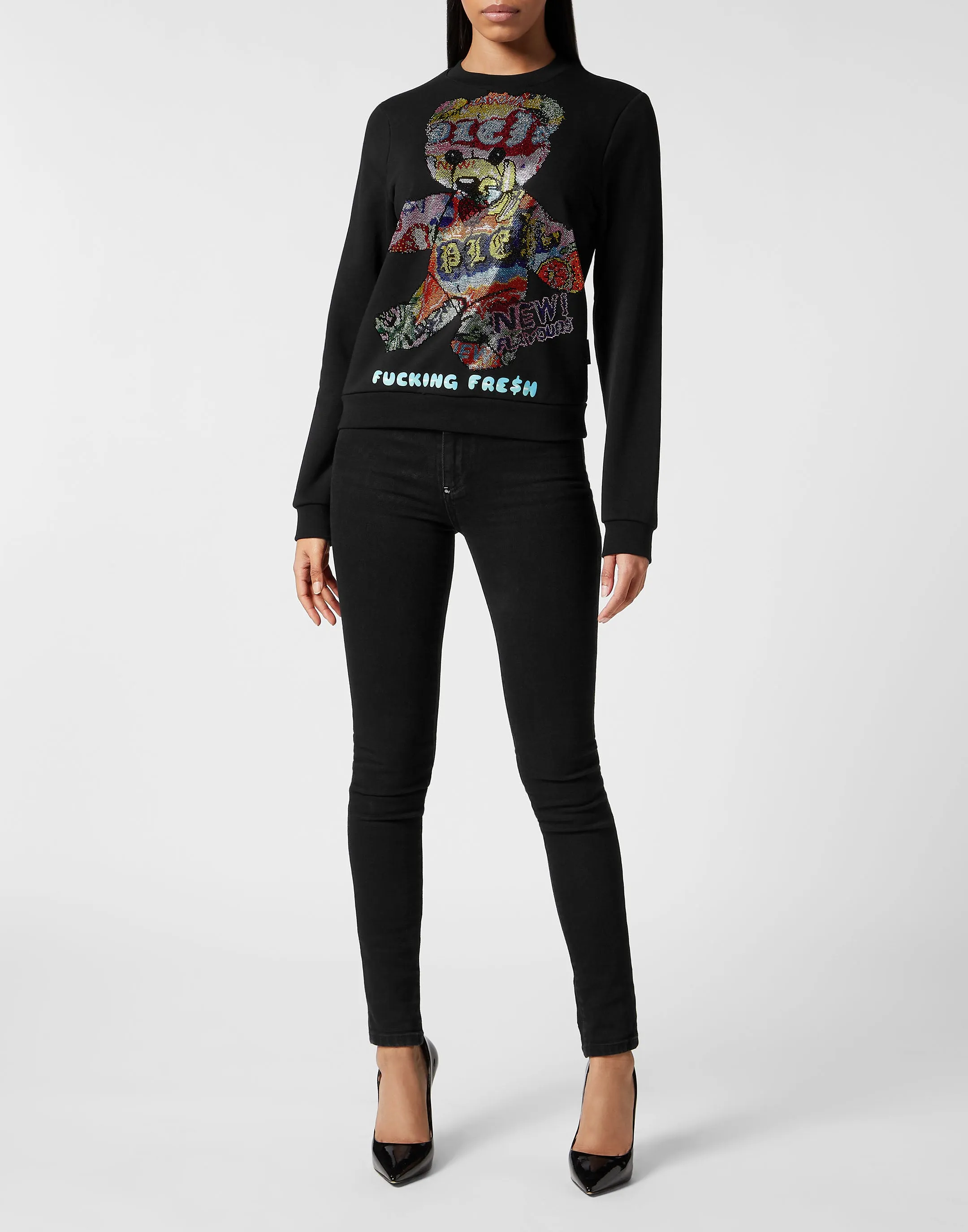 Strass Sweatshirt Roundneck Tutti Frutti