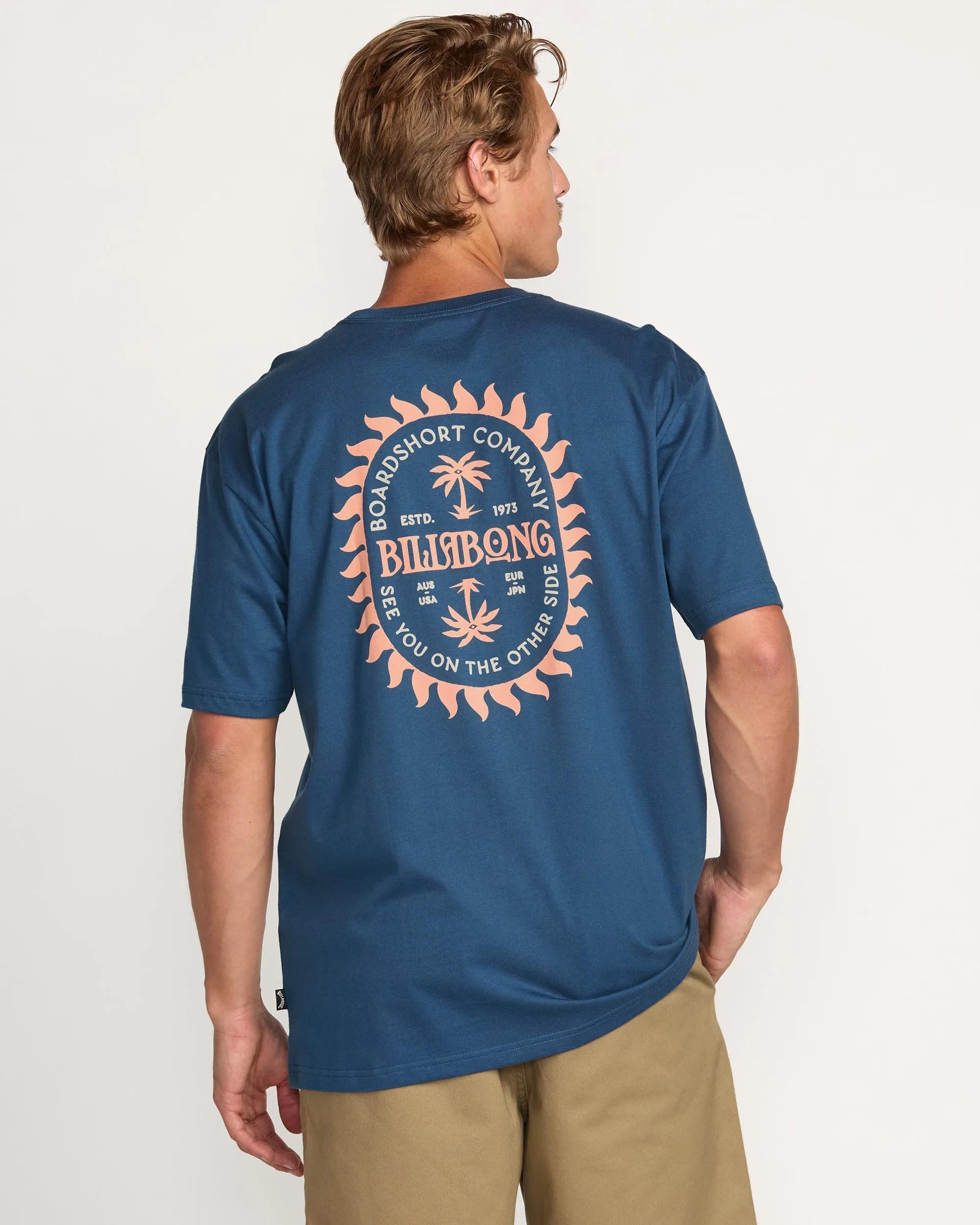 Sun Rays Regular Tee - Deep Blue Billabong