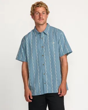 Sundays Jacquard Short Sleeve Shirt - Carolina Blue Billabong