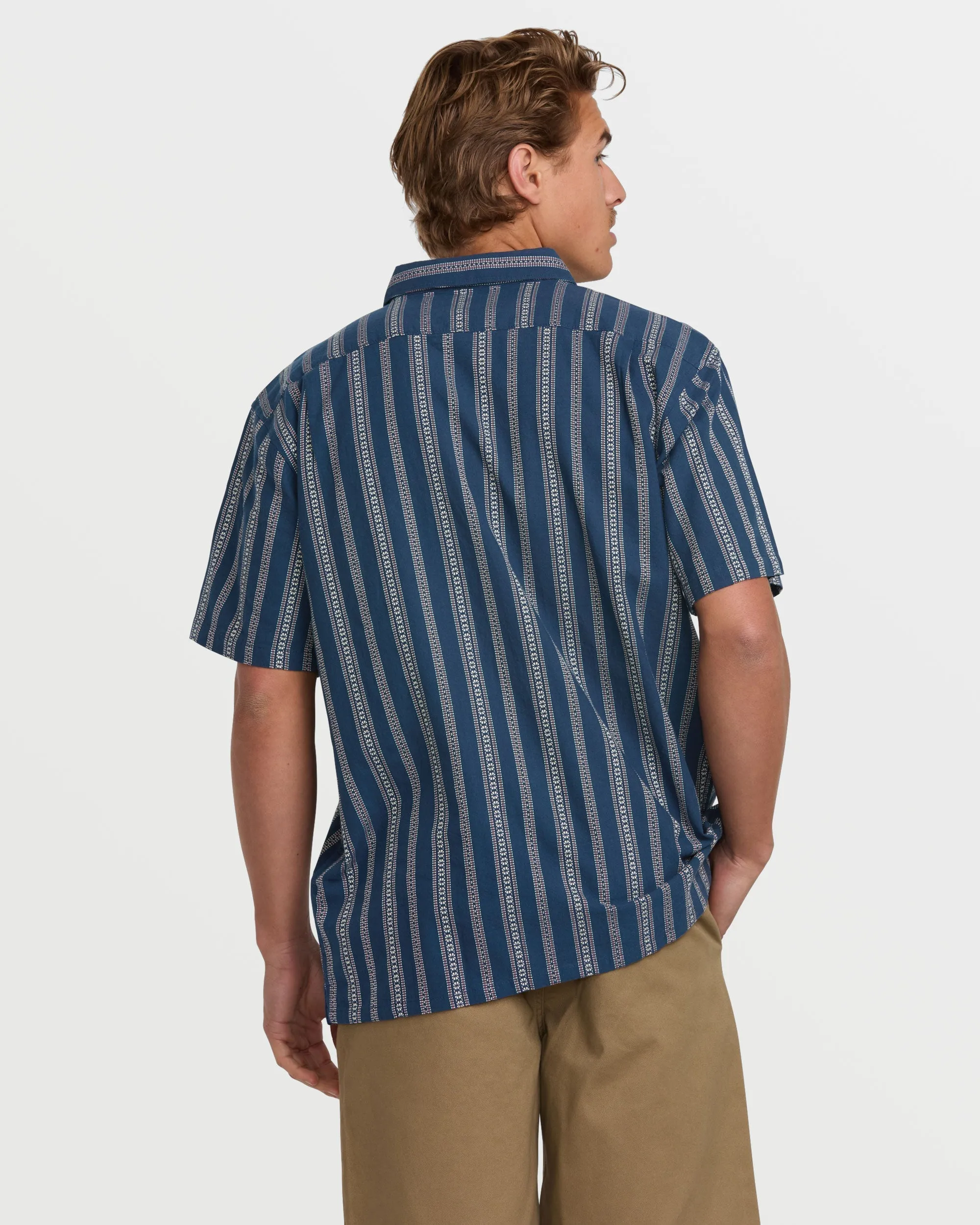 Sundays Jacquard Short Sleeve Shirt - Midnight Billabong