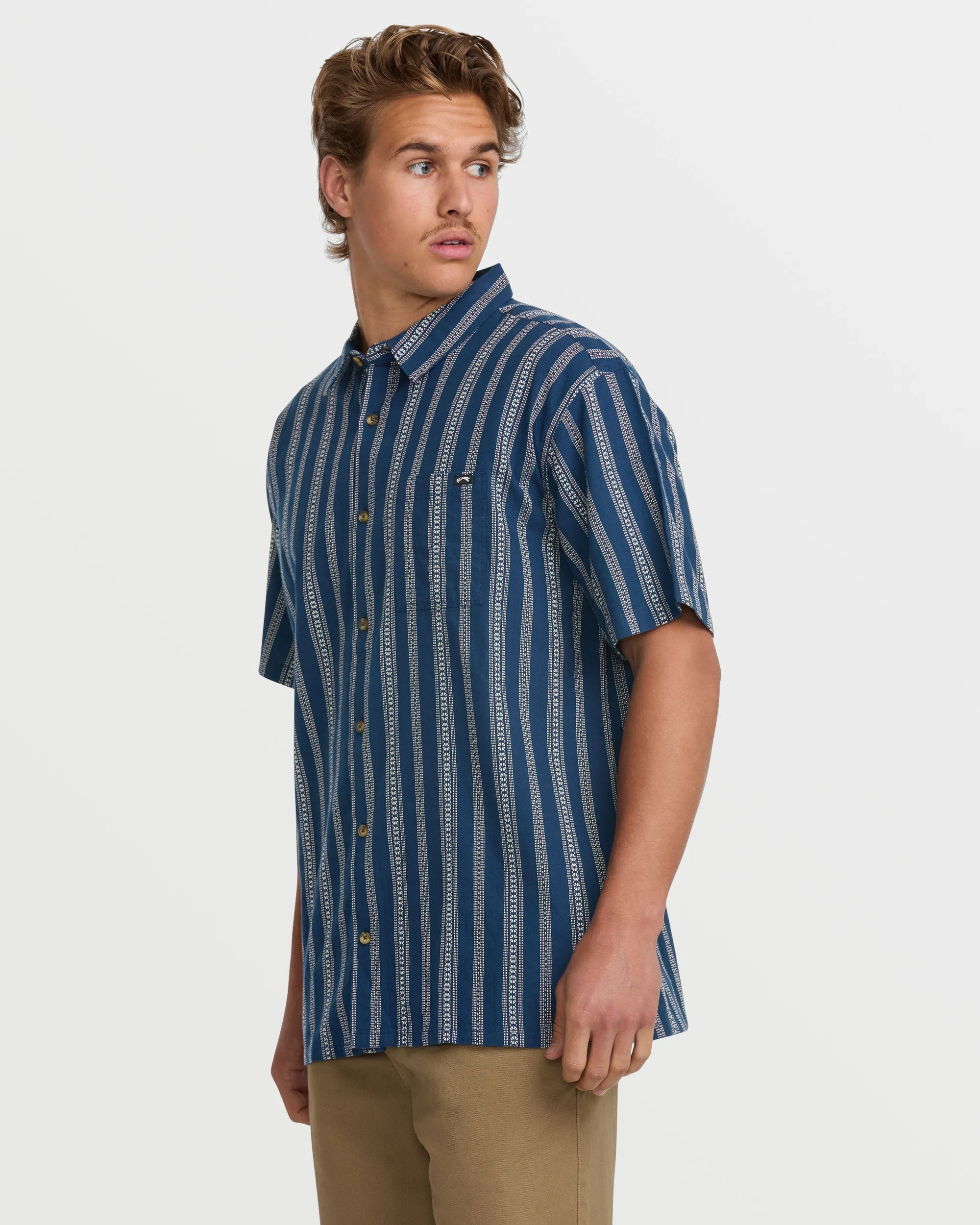Sundays Jacquard Short Sleeve Shirt - Midnight Billabong