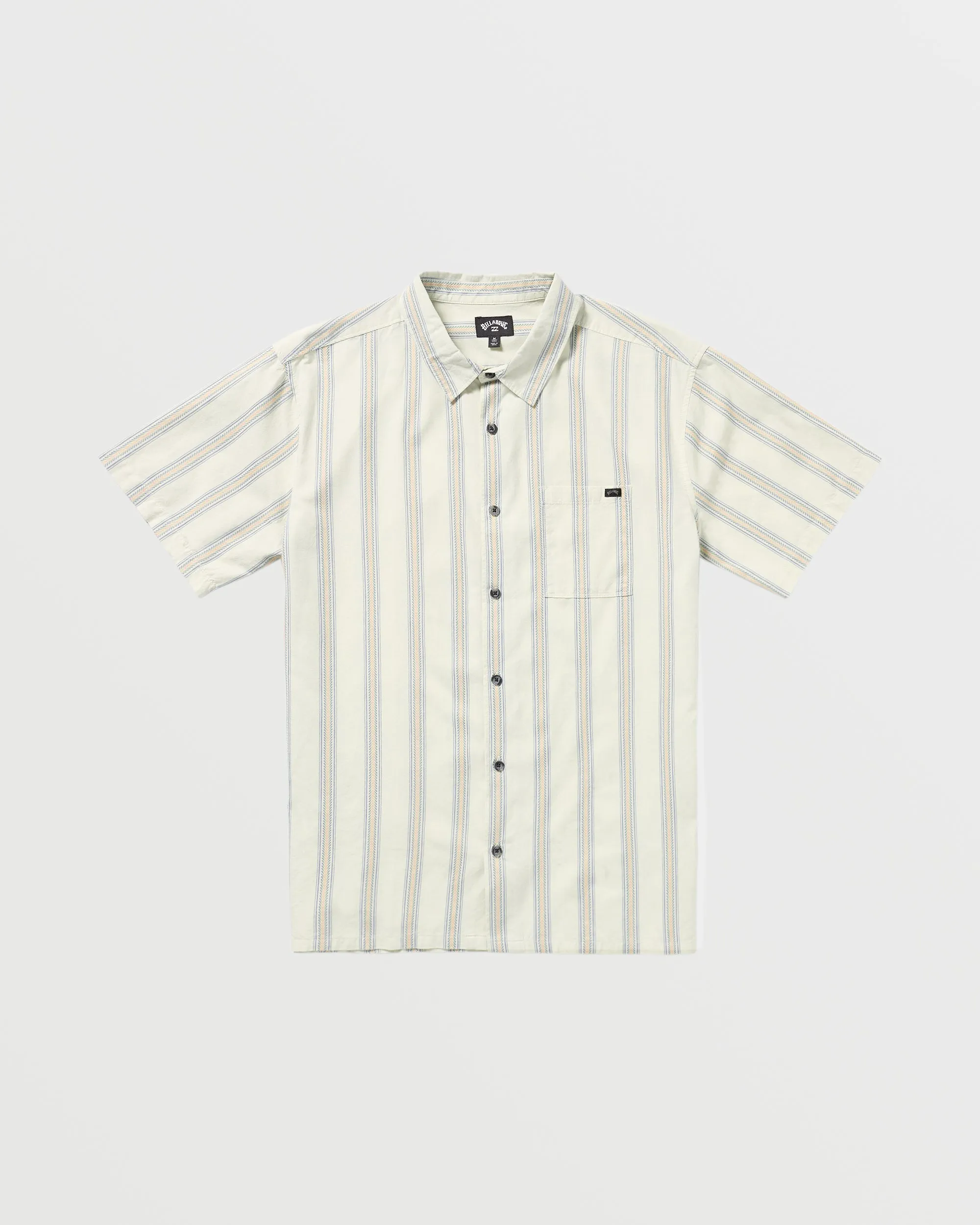 Sundays Jacquard Short Sleeve Shirt - Silver Billabong