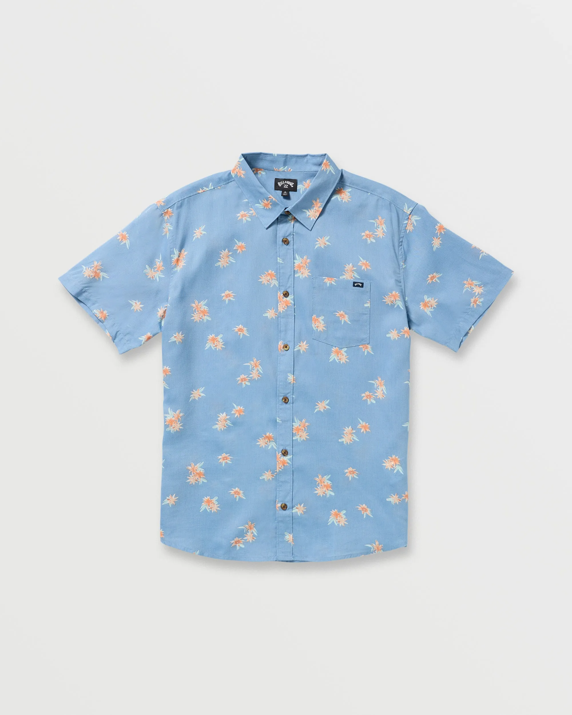 Sundays Mini Short Sleeve Shirt - Carolina Blue Billabong