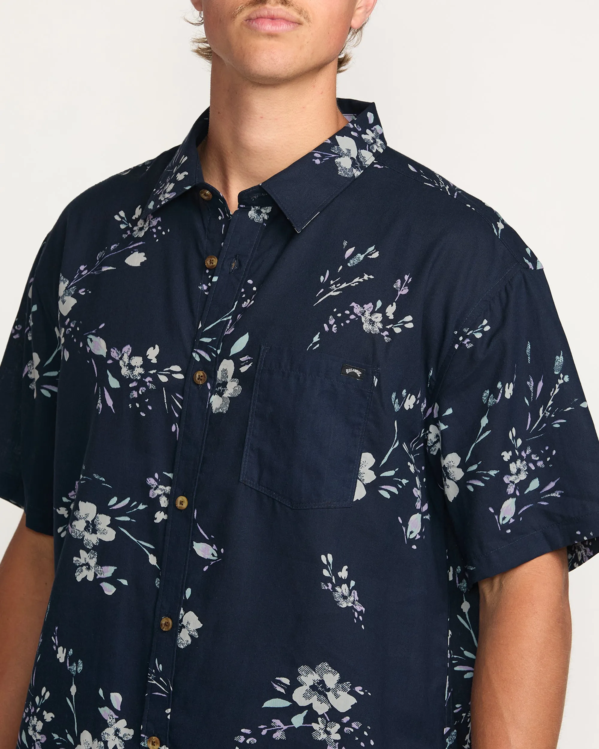 Sundays Short Sleeve Shirt - Dark Navy Billabong