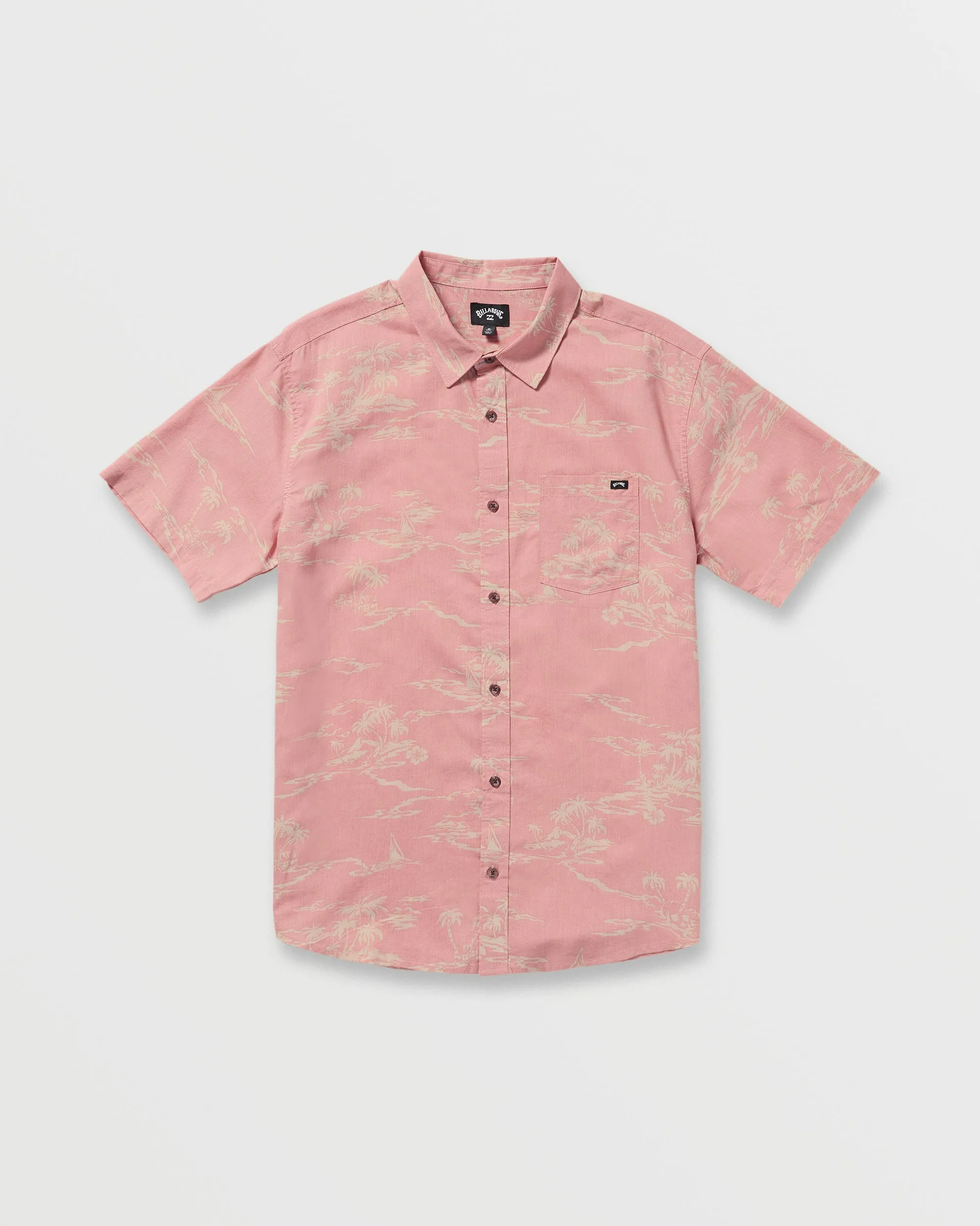 Sundays Short Sleeve Shirt - Dust Red Billabong