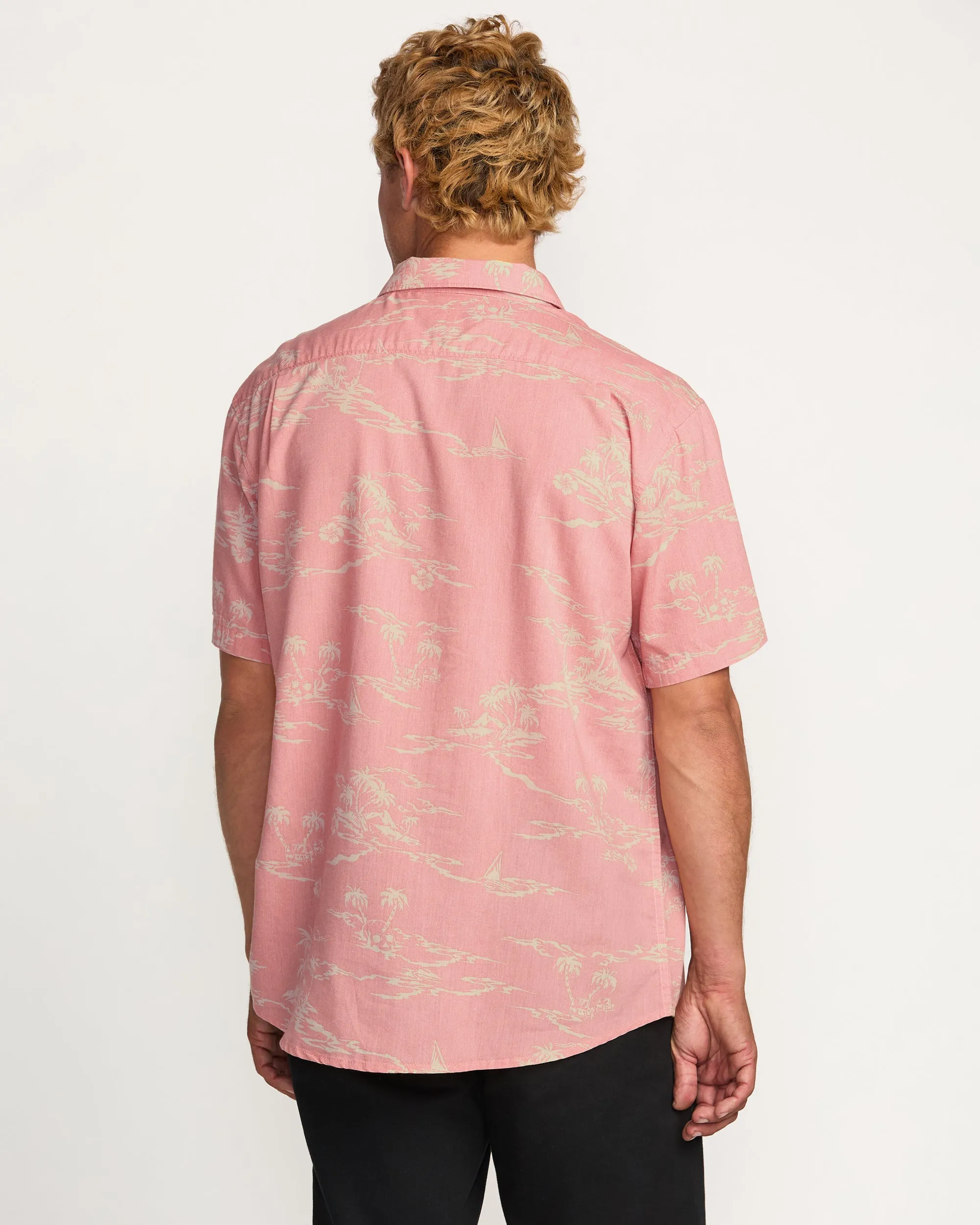 Sundays Short Sleeve Shirt - Dust Red Billabong