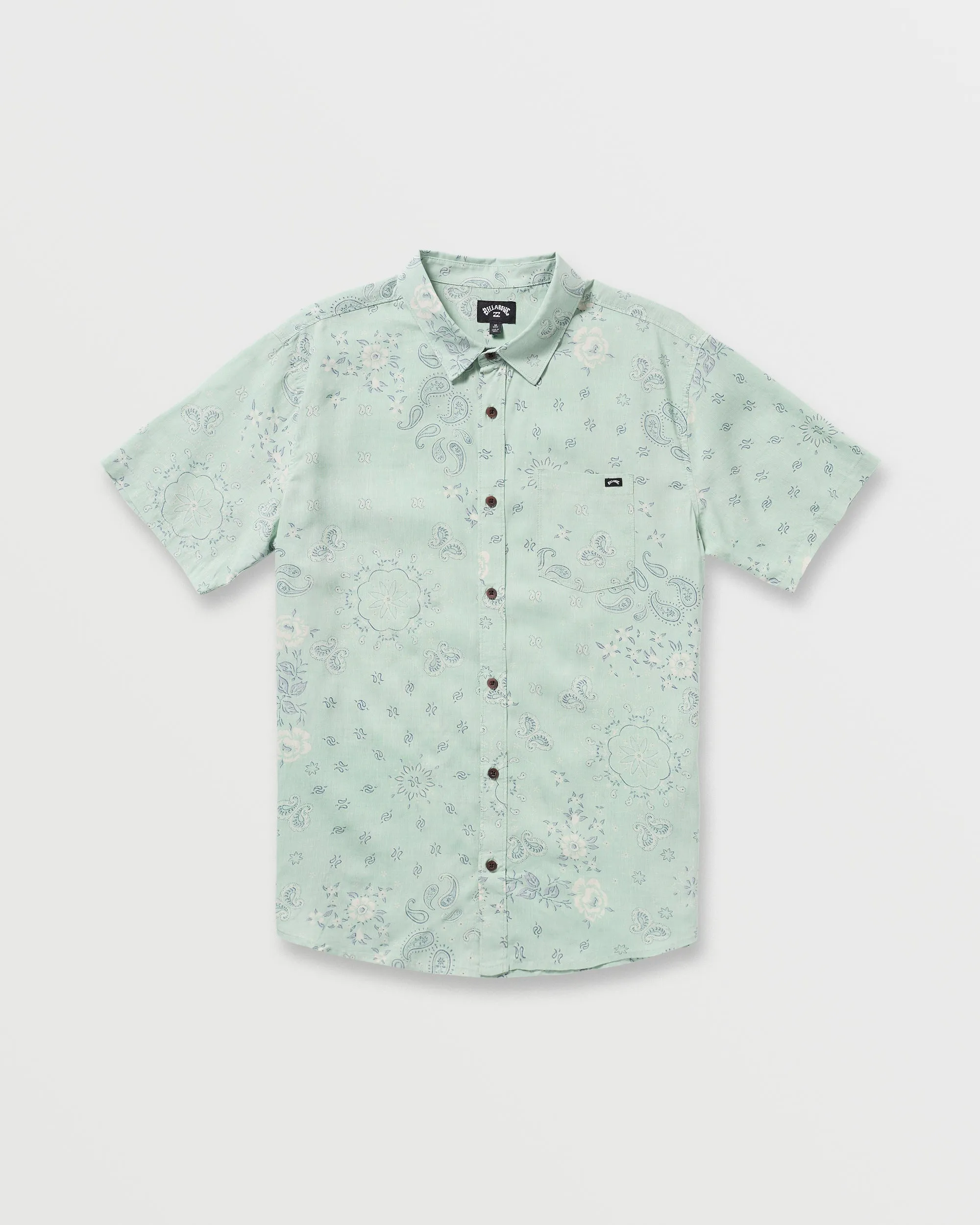 Sundays Short Sleeve Shirt - Mist Green Billabong