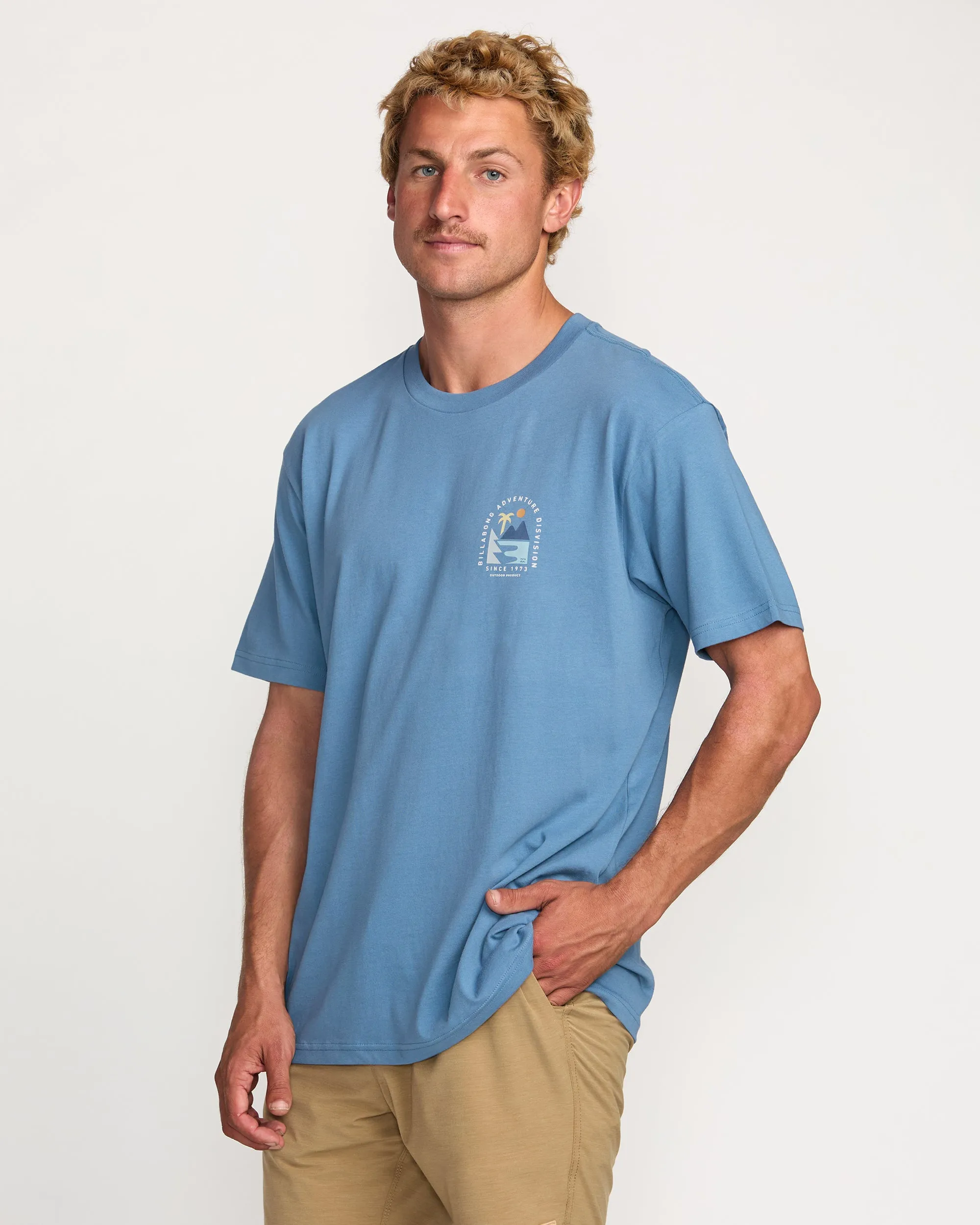 Sundown A/Div Tee - Carolina Blue Billabong