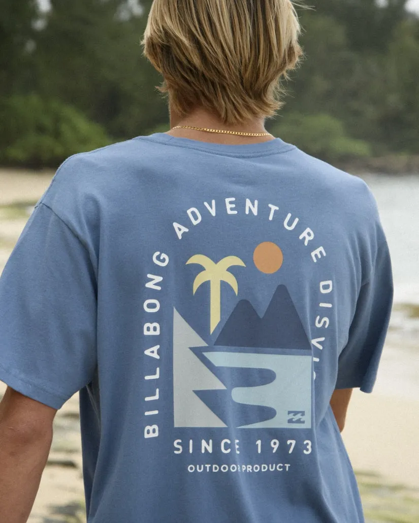 Sundown A/Div Tee - Carolina Blue Billabong