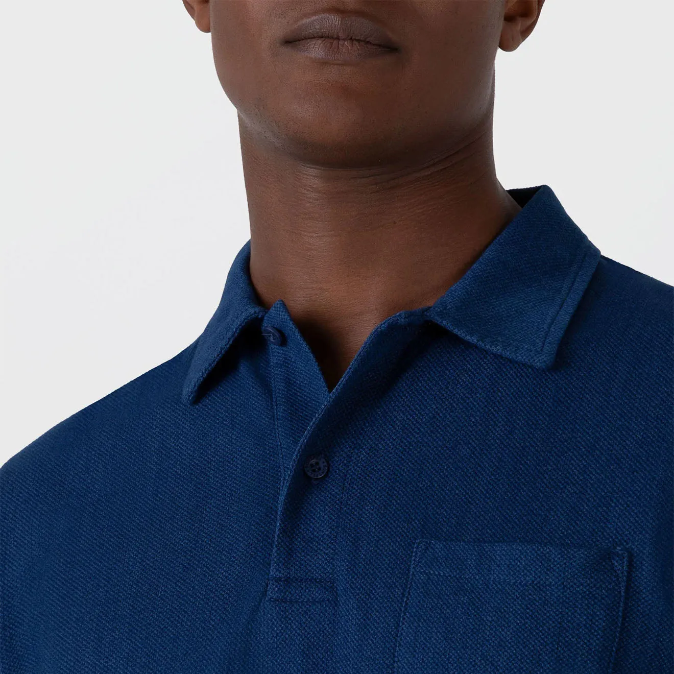 Sunspel Riviera Polo Shirt Real Indigo