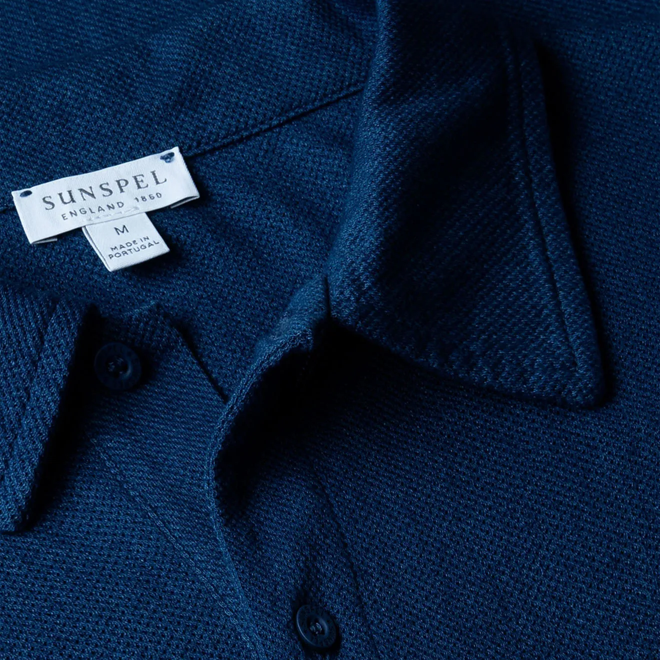 Sunspel Riviera Polo Shirt Real Indigo