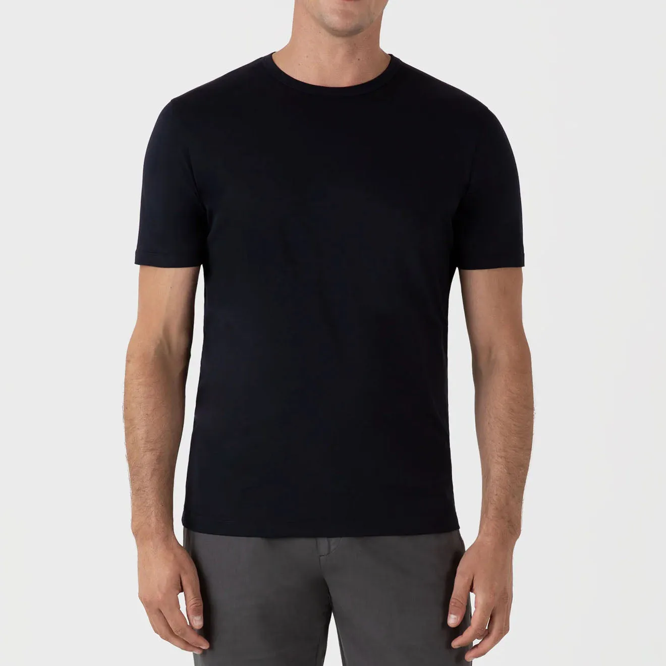 Sunspel S/S Crew Neck Tee Midnight Navy
