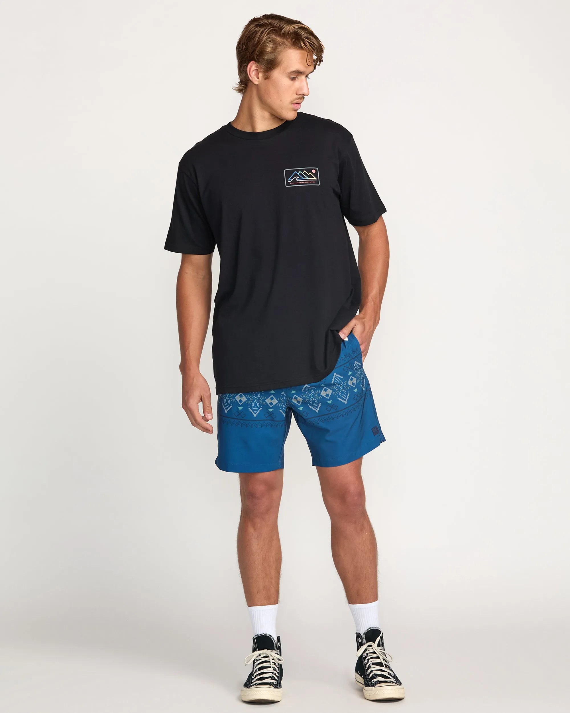 Surftrek Elastic Submersible 17" Hybrid Shorts - Deep Blue Billabong