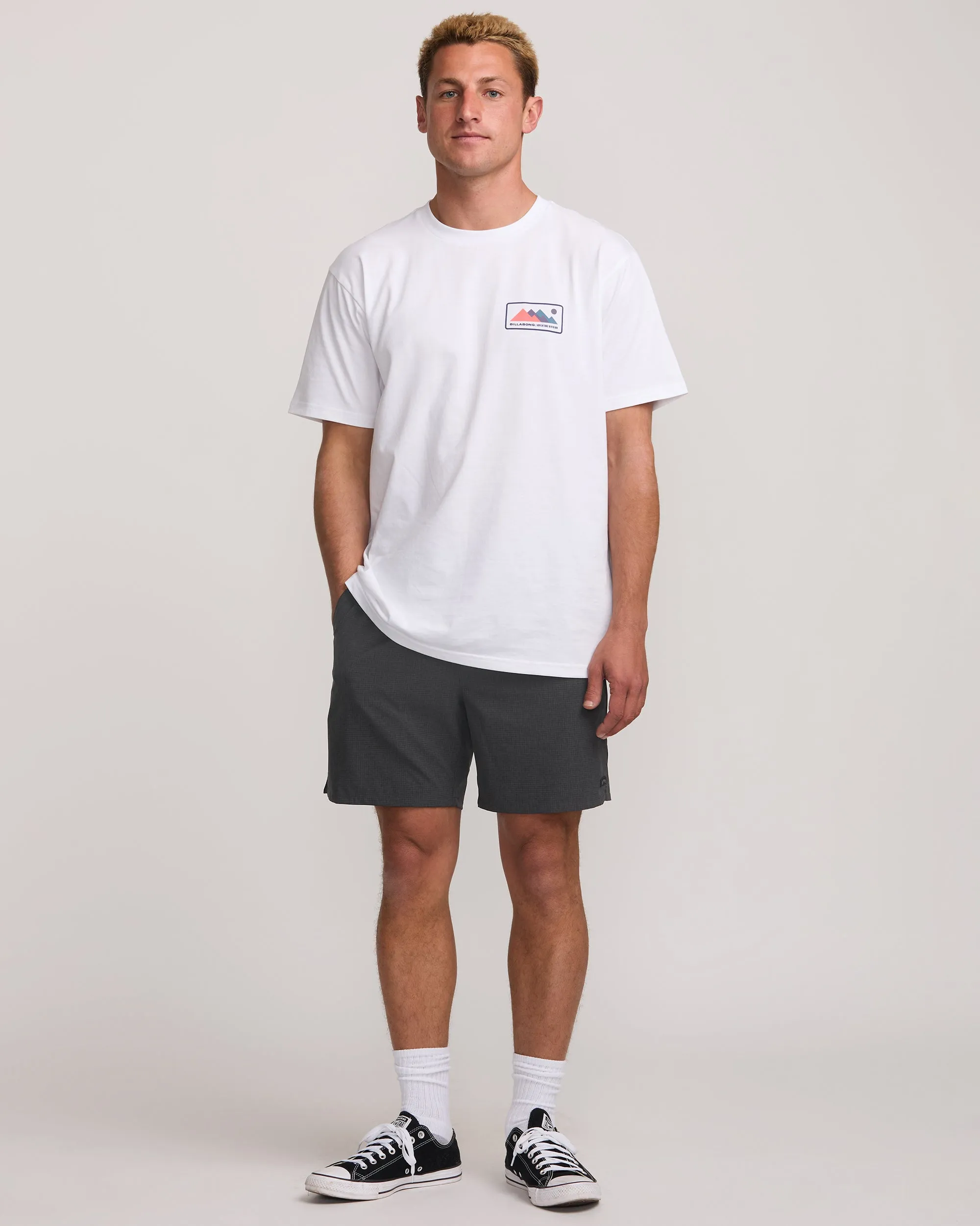 Surftrek Perforated Elastic 17" Hybrid Shorts - Black Billabong
