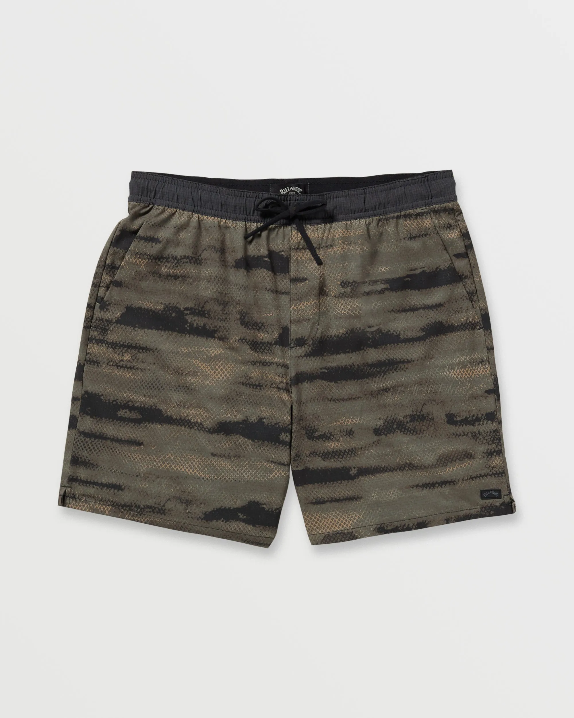 Surftrek Perforated Elastic 17" Hybrid Shorts - Dark Military Billabong
