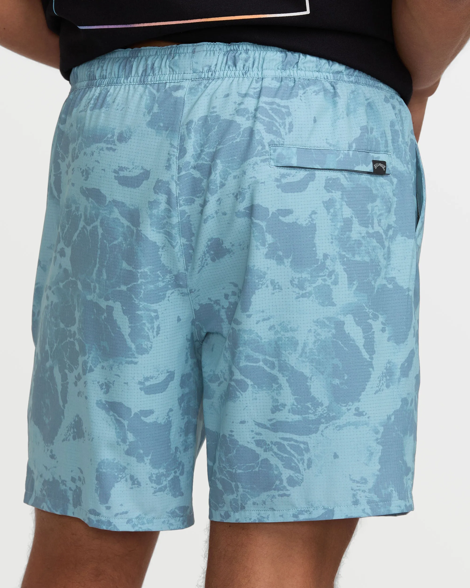 Surftrek Perforated Elastic 17" Hybrid Shorts - Glacier Blue Billabong