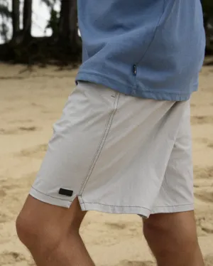 Surftrek Perforated Elastic 17" Hybrid Shorts - Silver Billabong