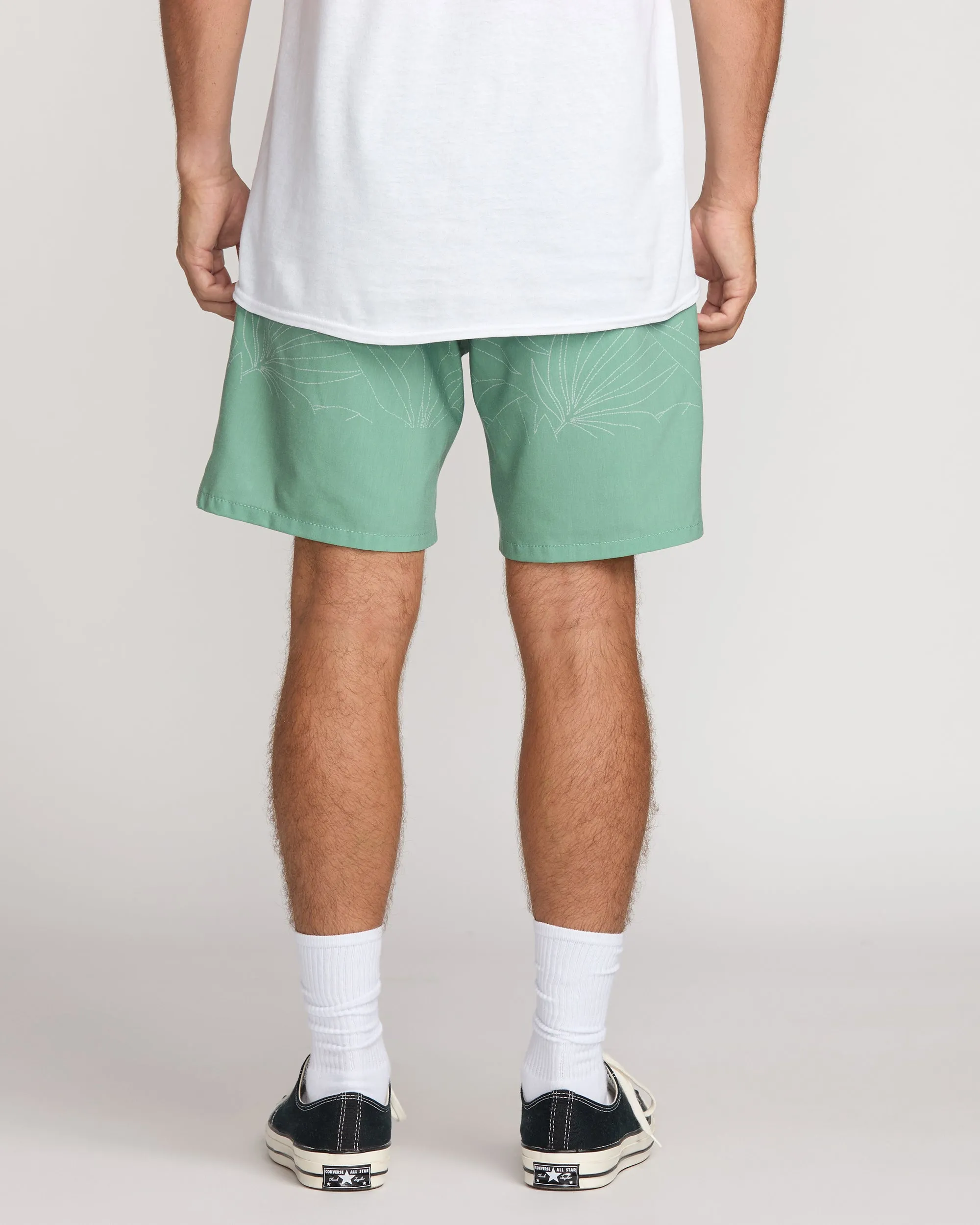 Surftrek Transit Elastic 17" Hybrid Shorts - Mist Green Billabong