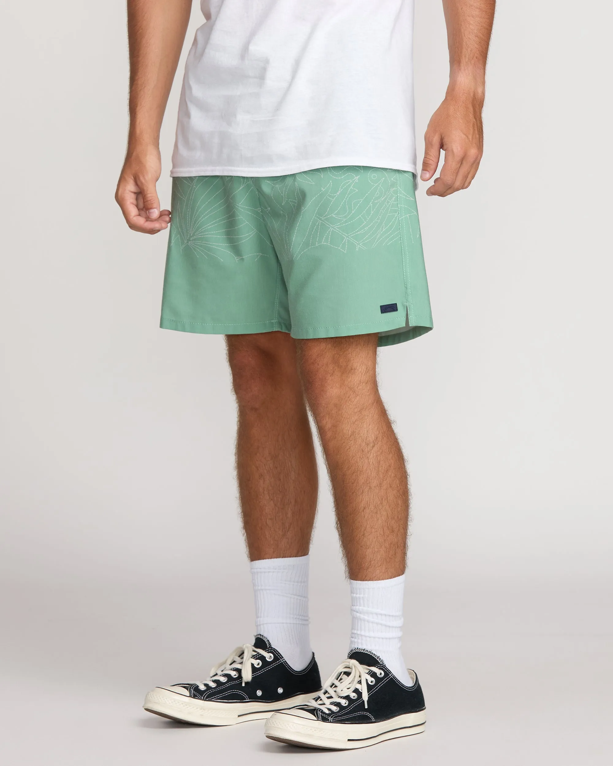 Surftrek Transit Elastic 17" Hybrid Shorts - Mist Green Billabong