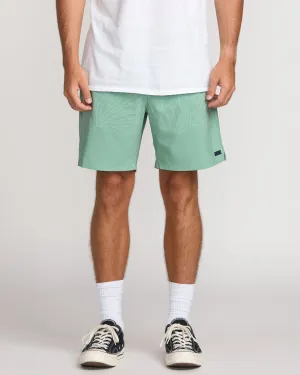 Surftrek Transit Elastic 17" Hybrid Shorts - Mist Green Billabong