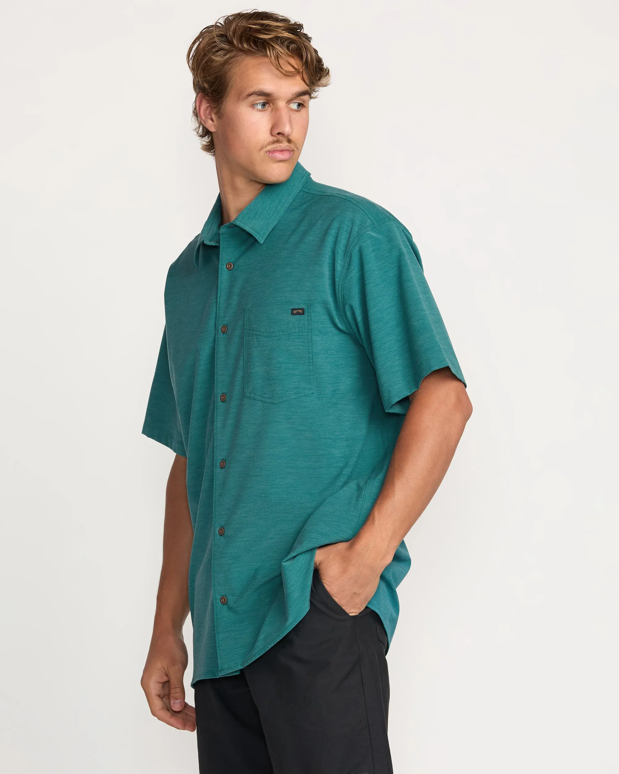 Surftrek Transit Short Sleeve Shirt - Marine Billabong