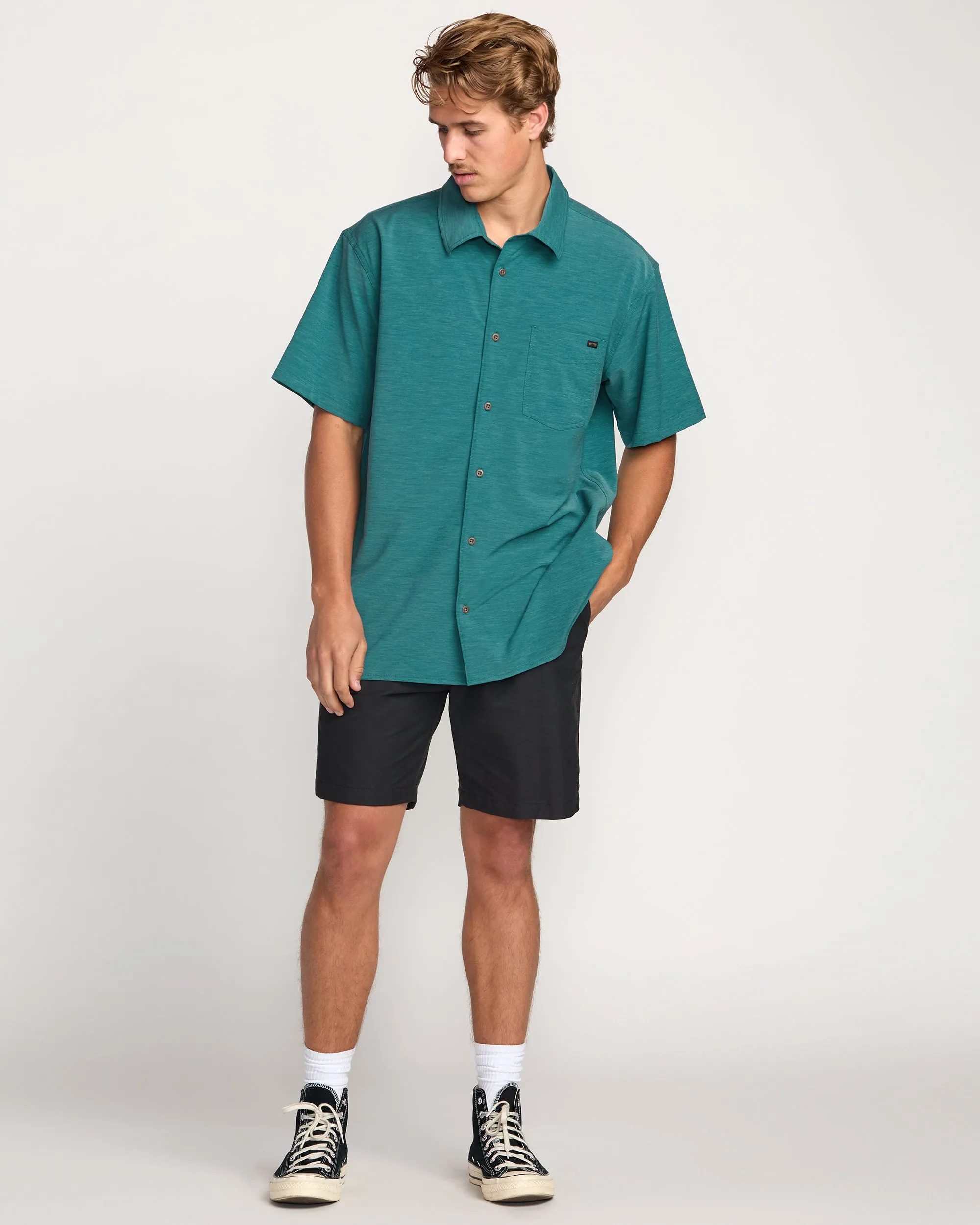Surftrek Transit Short Sleeve Shirt - Marine Billabong